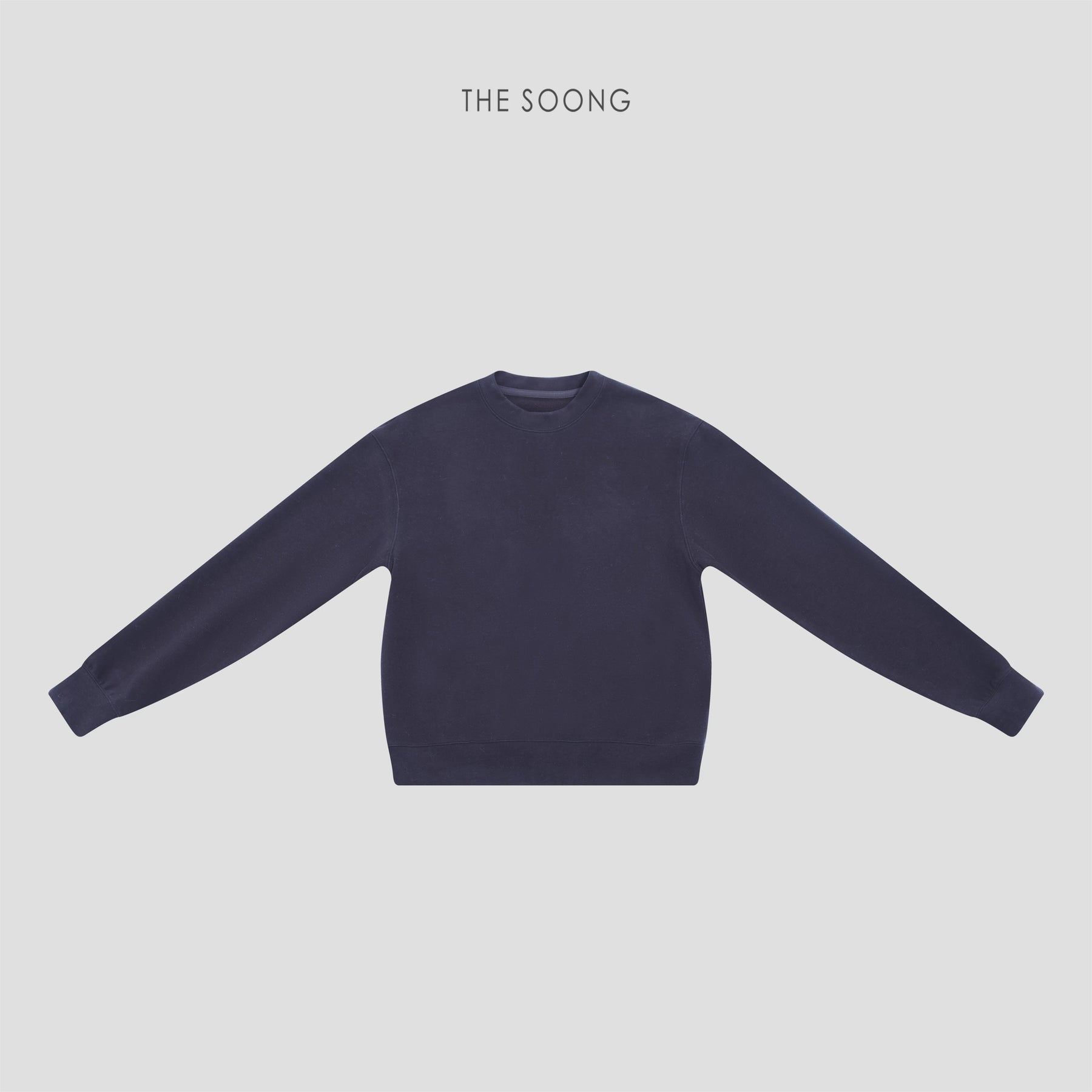 THESOONG/Autumn/Winter New Minimalist Style Tencel Wool Blend Round Neck Casual Pullover Sweatshirt for Women 8245