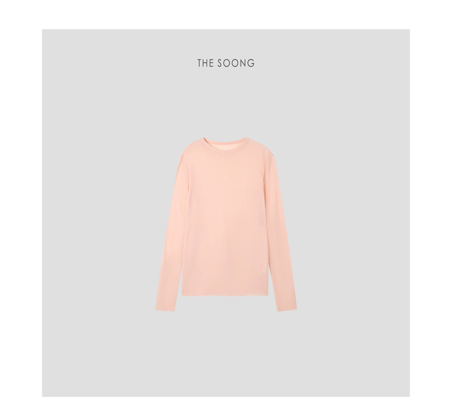 THESOONG / Soft-feel mask T, ultra-light 100% cotton breathable relaxed-fit long sleeve T-shirt for women 7181