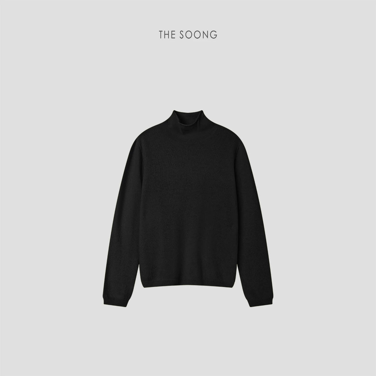 THESOONG/Skin-Like Softness High-Density Cashmere Wool Skin-Friendly Nude Feeling Half Turtleneck Sweater 8079