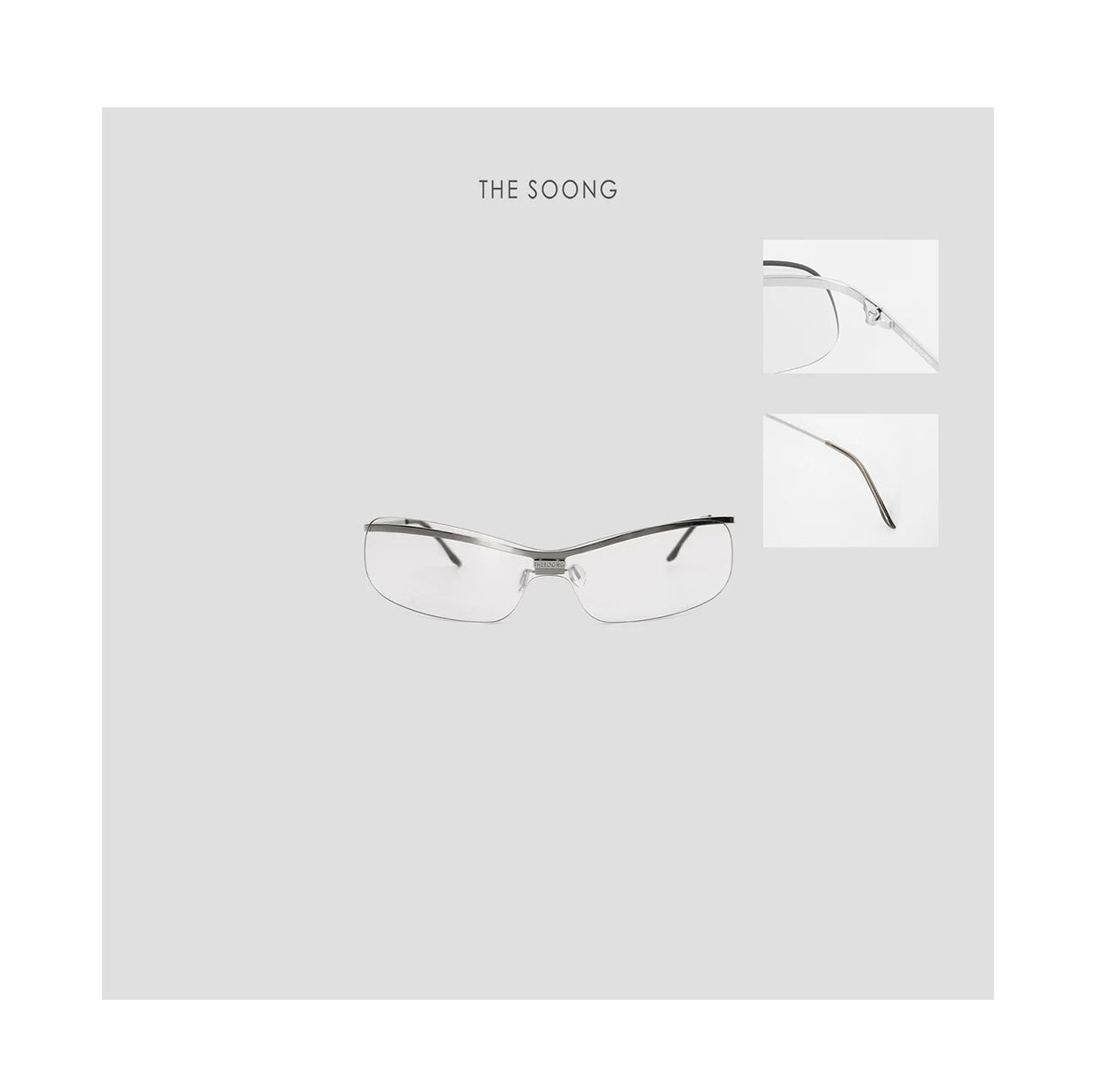 THESOONG/Futuristic goggles niche design versatile women's sunglasses 7113