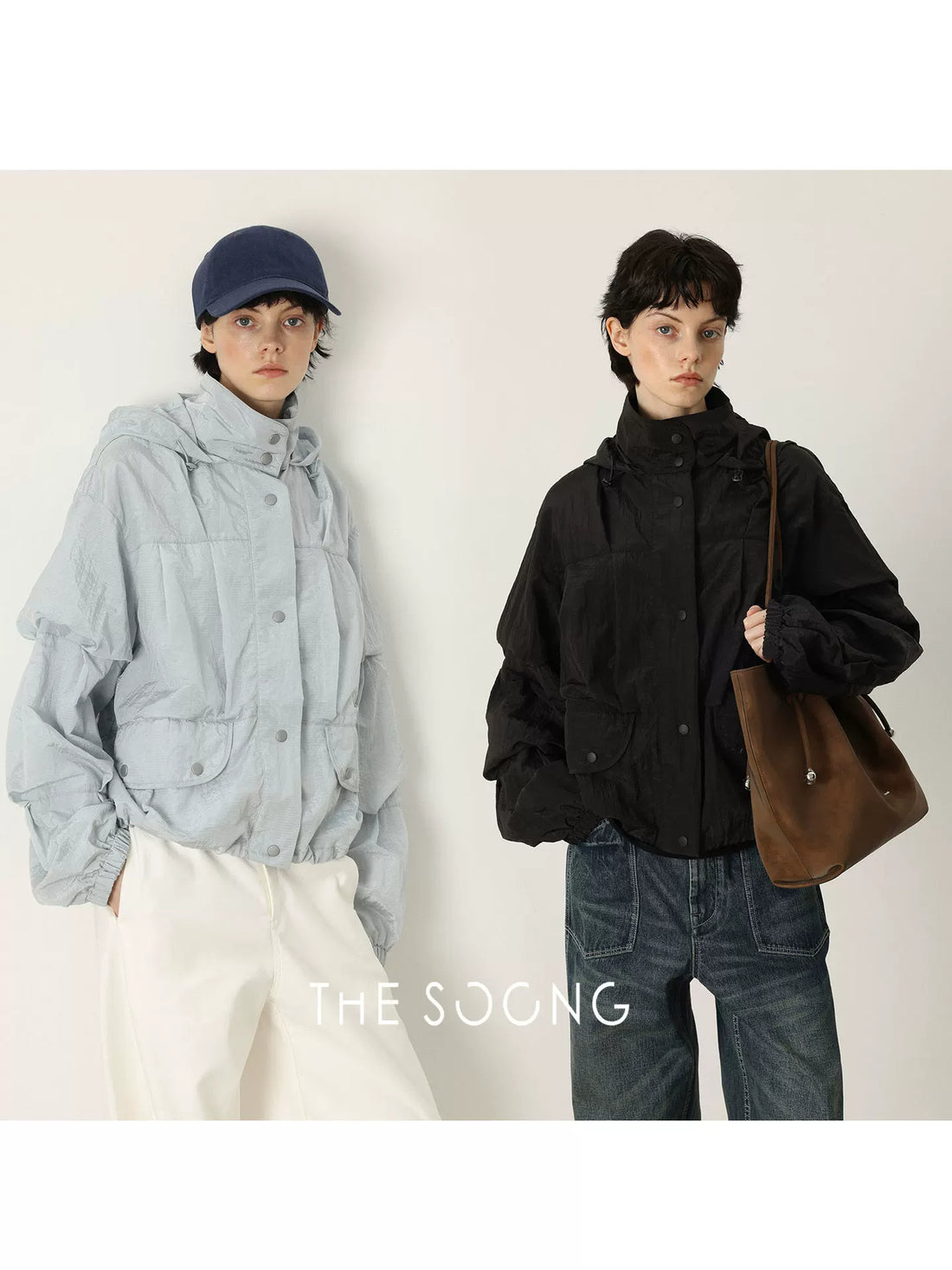 THESOONG/Early spring new classic ultra-light relaxed multifunctional hooded jacket for women 7537