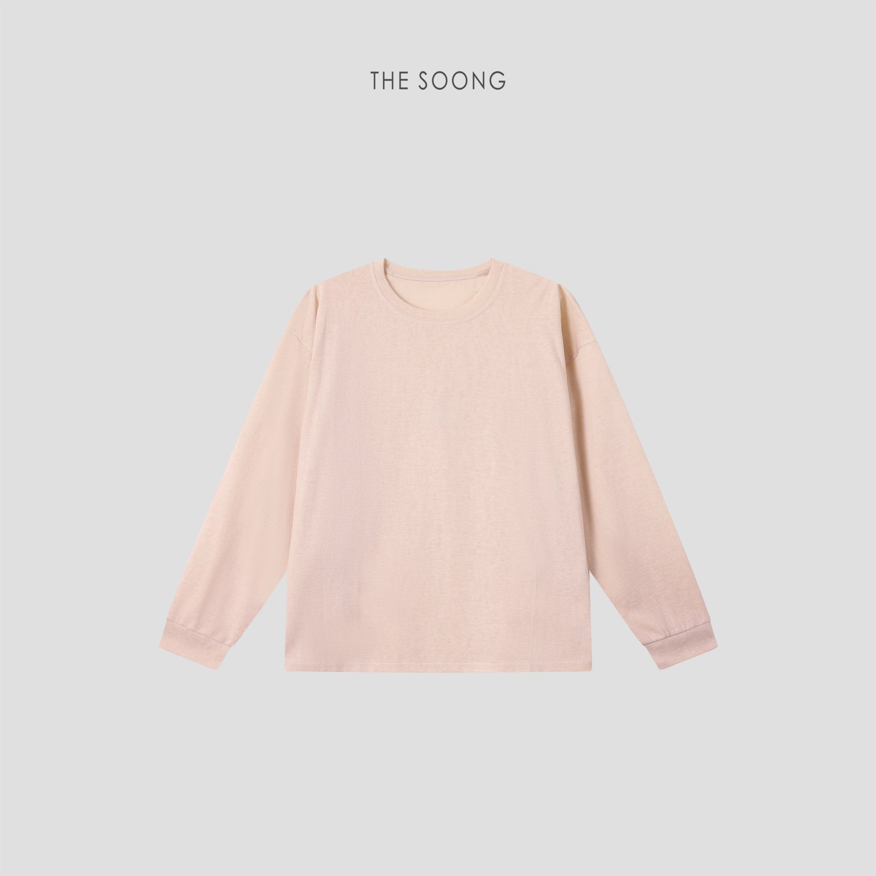 THESOONG/Lightweight Texture 100% Pure Cotton Summer Snowflake Texture Thin Round Neck Long Sleeve T-Shirt for Women 8884
