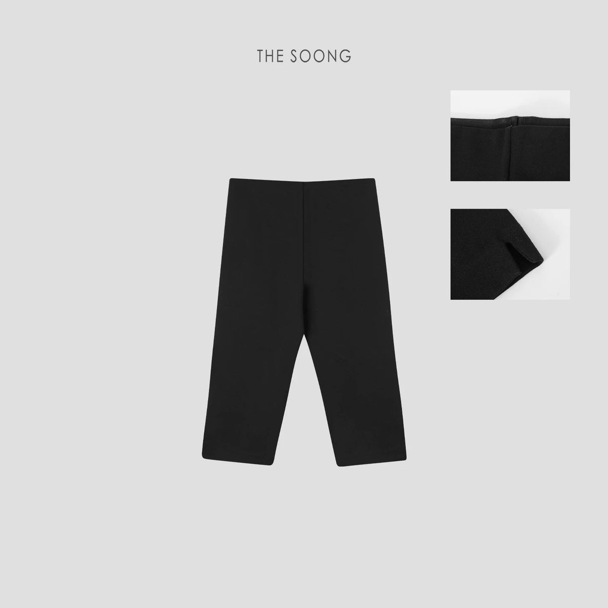 THESOONG/Simplicity controlling complexity heavyweight Roma cotton blend structured two-piece seven-tenths elastic casual pants 7382