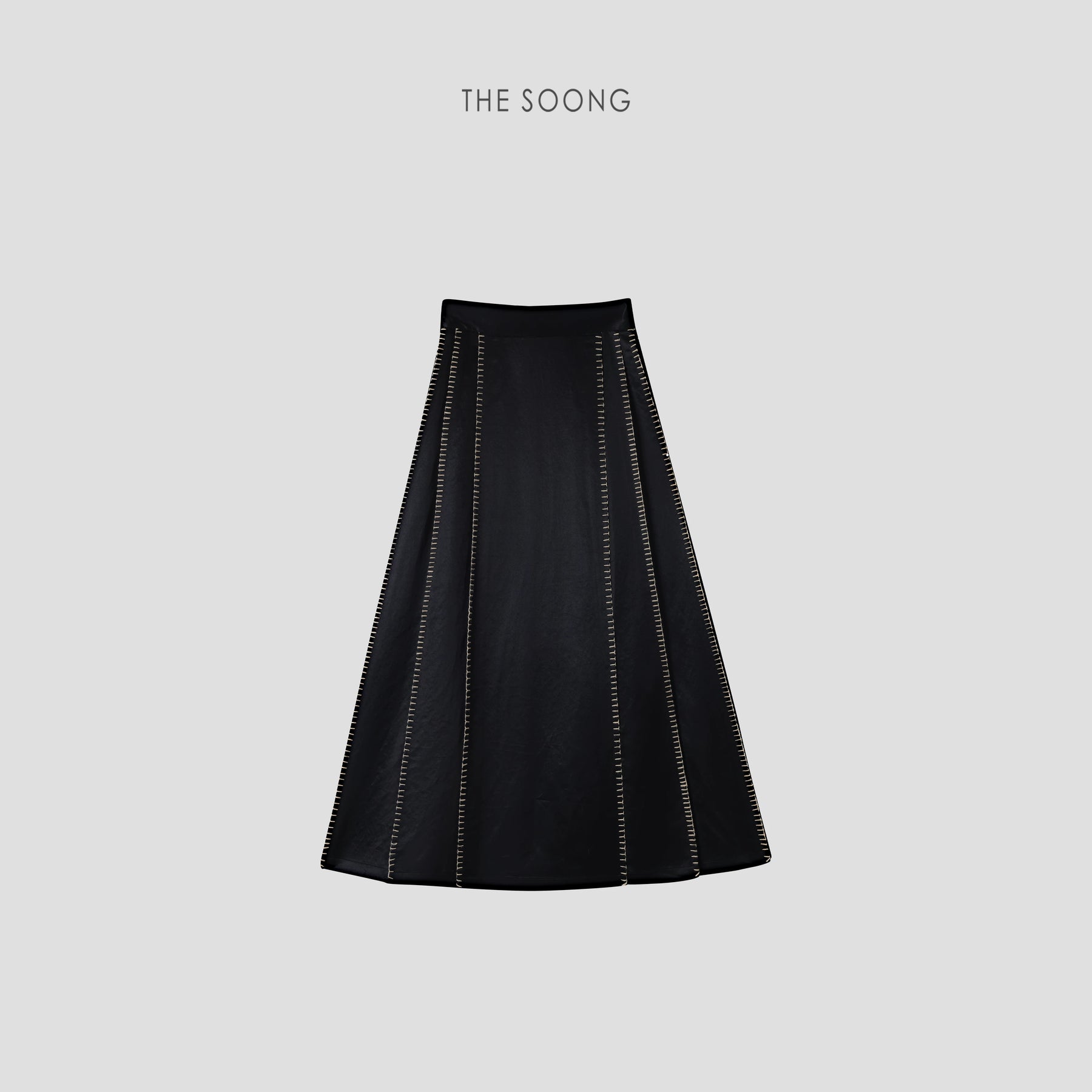 THESOONG/Heavy Satin Xiangyun Yarn 100% Mulberry Silk National Style New Chinese Ma-Mian Skirt for Petite Women