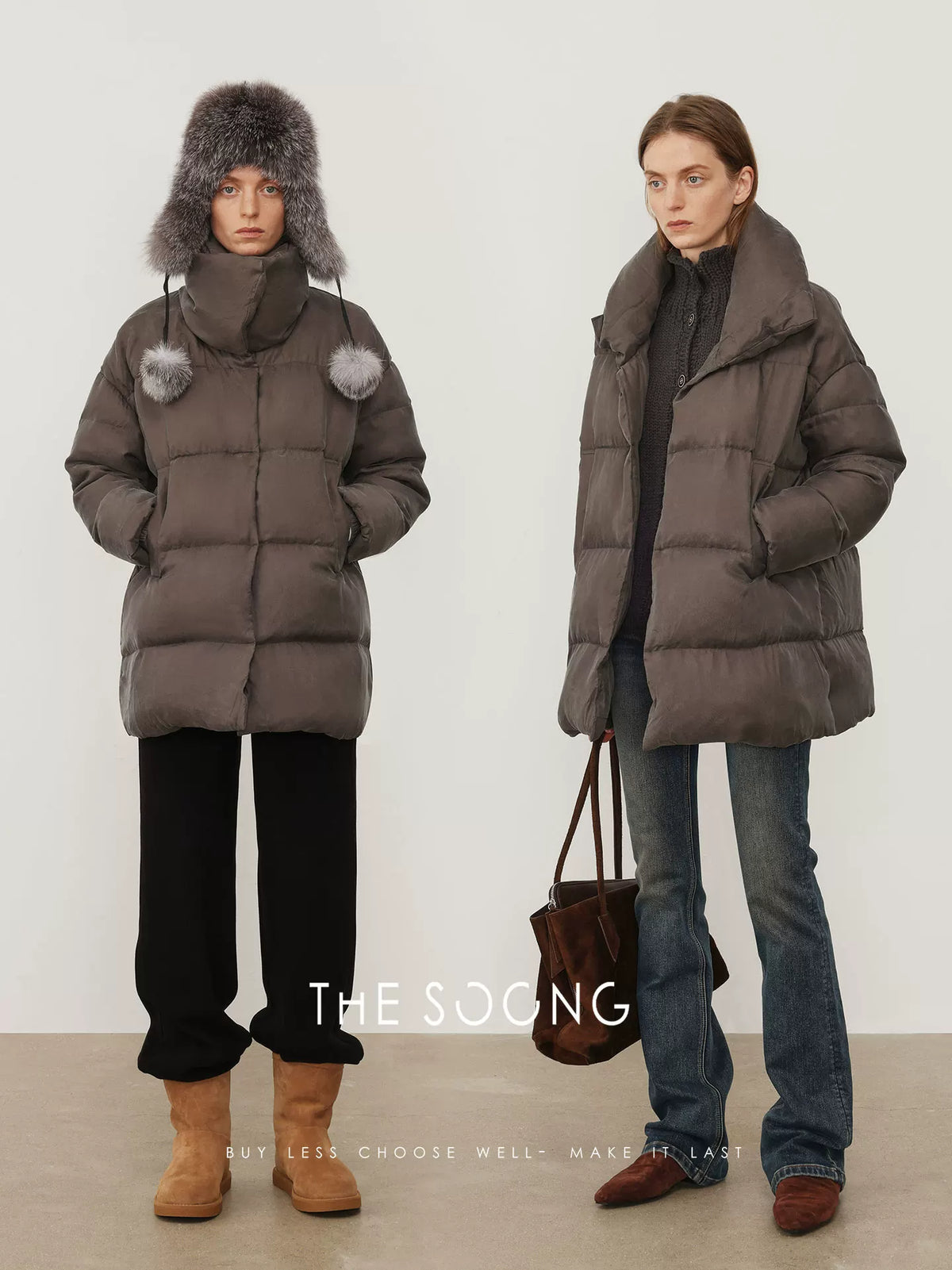[Clearance 3] Cold-resistant warm winter 95% white goose down super lightweight warm lock-temperature stand collar down jacket for women 8295