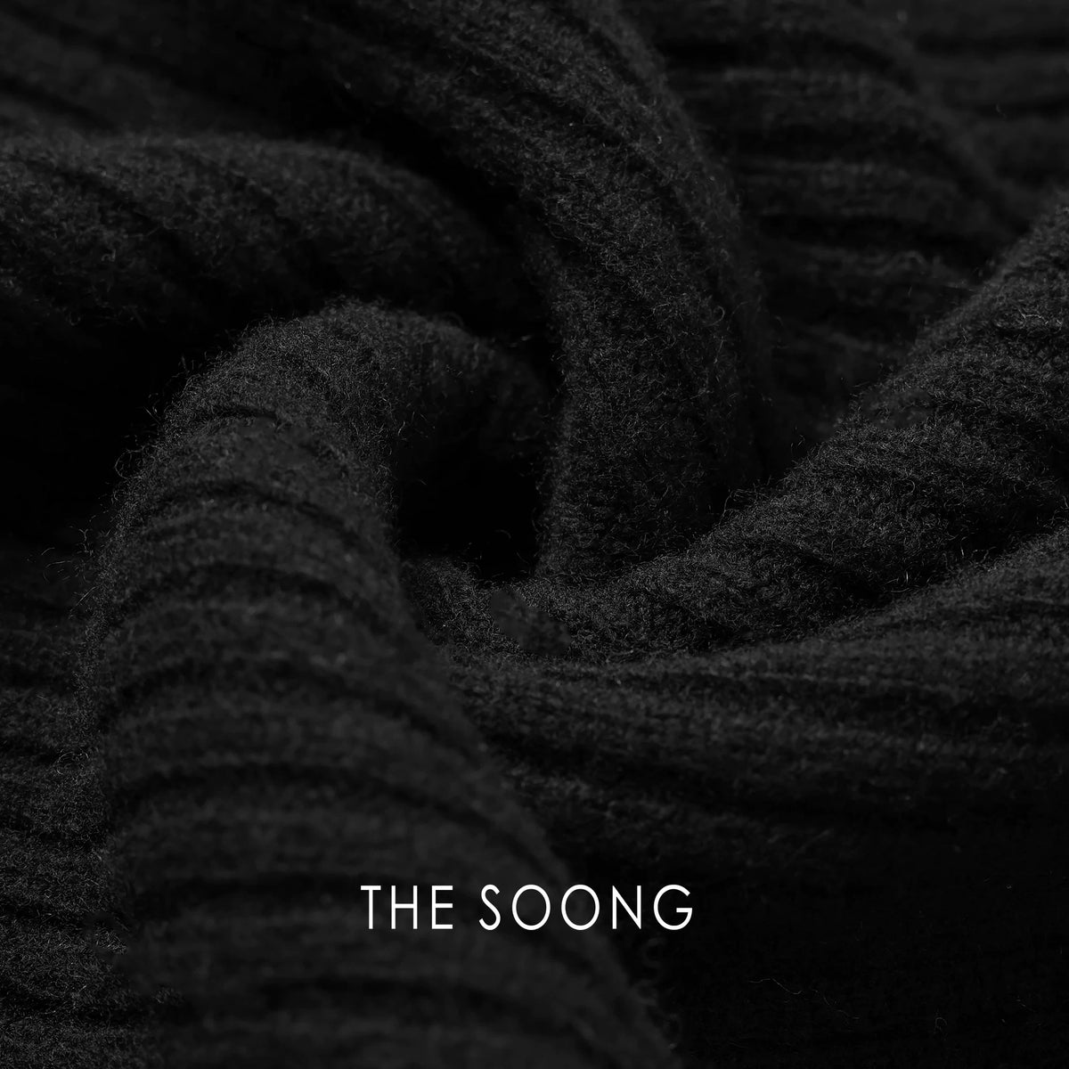 THESOONG/Sticky Tone 100% Wool Thick Rib Mid-Length Versatile Turtleneck Sweater 6394