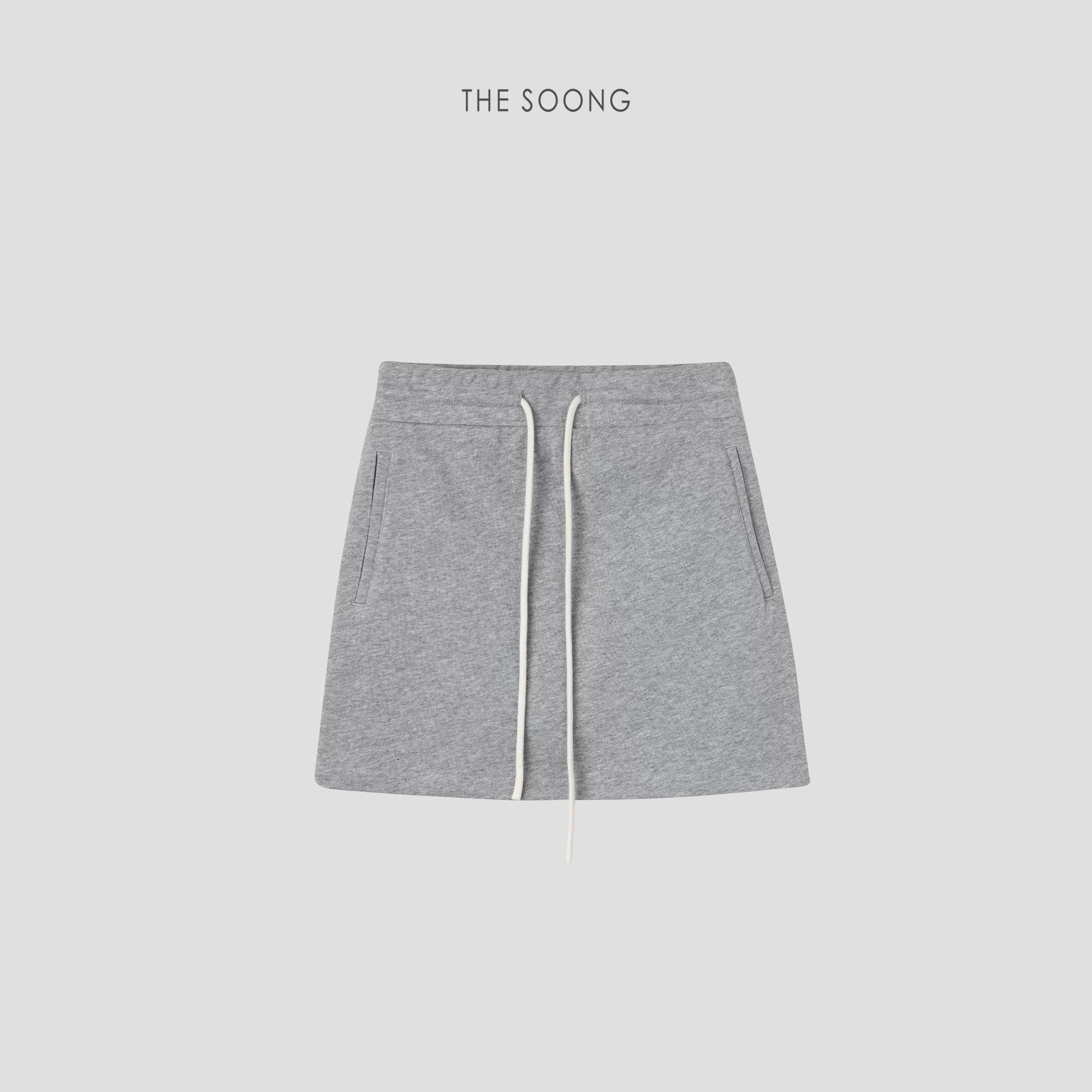THESOONG/Enjoy Summer, 100% Cotton, Wrinkle-Resistant, Breathable A-Line Drawstring Elastic Waist Anti-Exposure Sports Skirt Pants