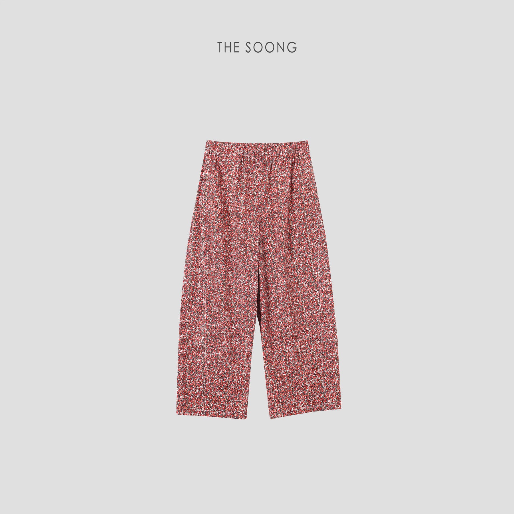 THESOONG / Grandma Pants Natural Skin-Friendly Cotton Heavy Enzyme Washed Soft Relaxed Elastic Waist Casual Pants for Women 7152