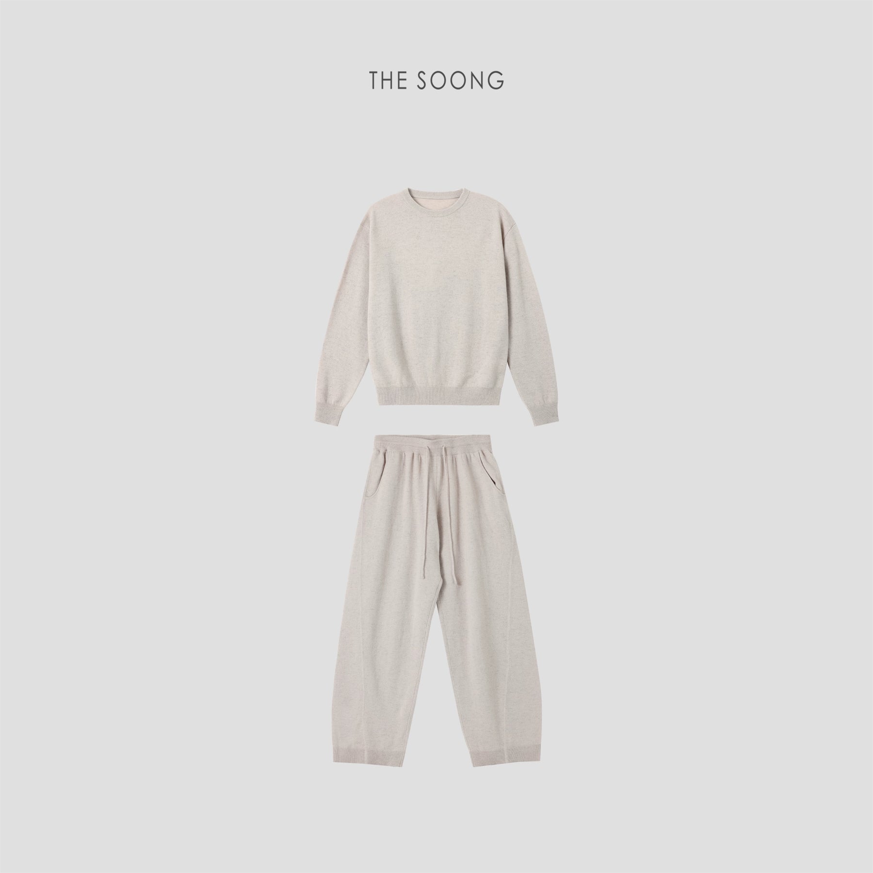THESOONG / In the clouds, Australian imported 90% wool 26-count 12-gauge casual suit for women 9283/9282