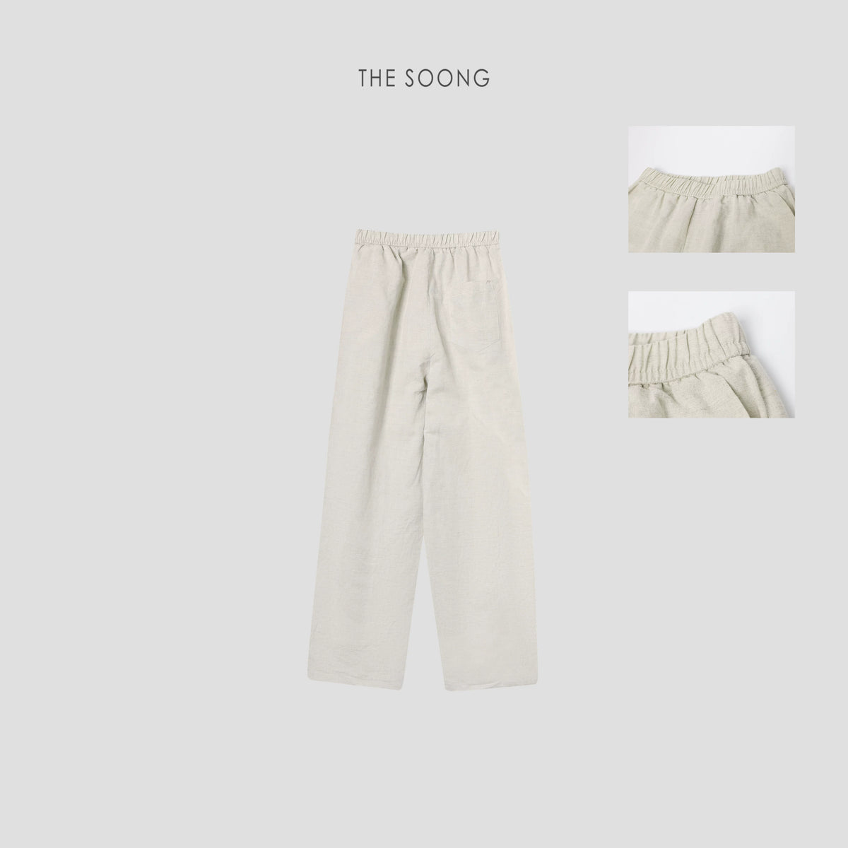 THESOONG/Ramie Slim Cocoon Pants French Design Curved Washed Soft Draped Casual Pants, Women 4610