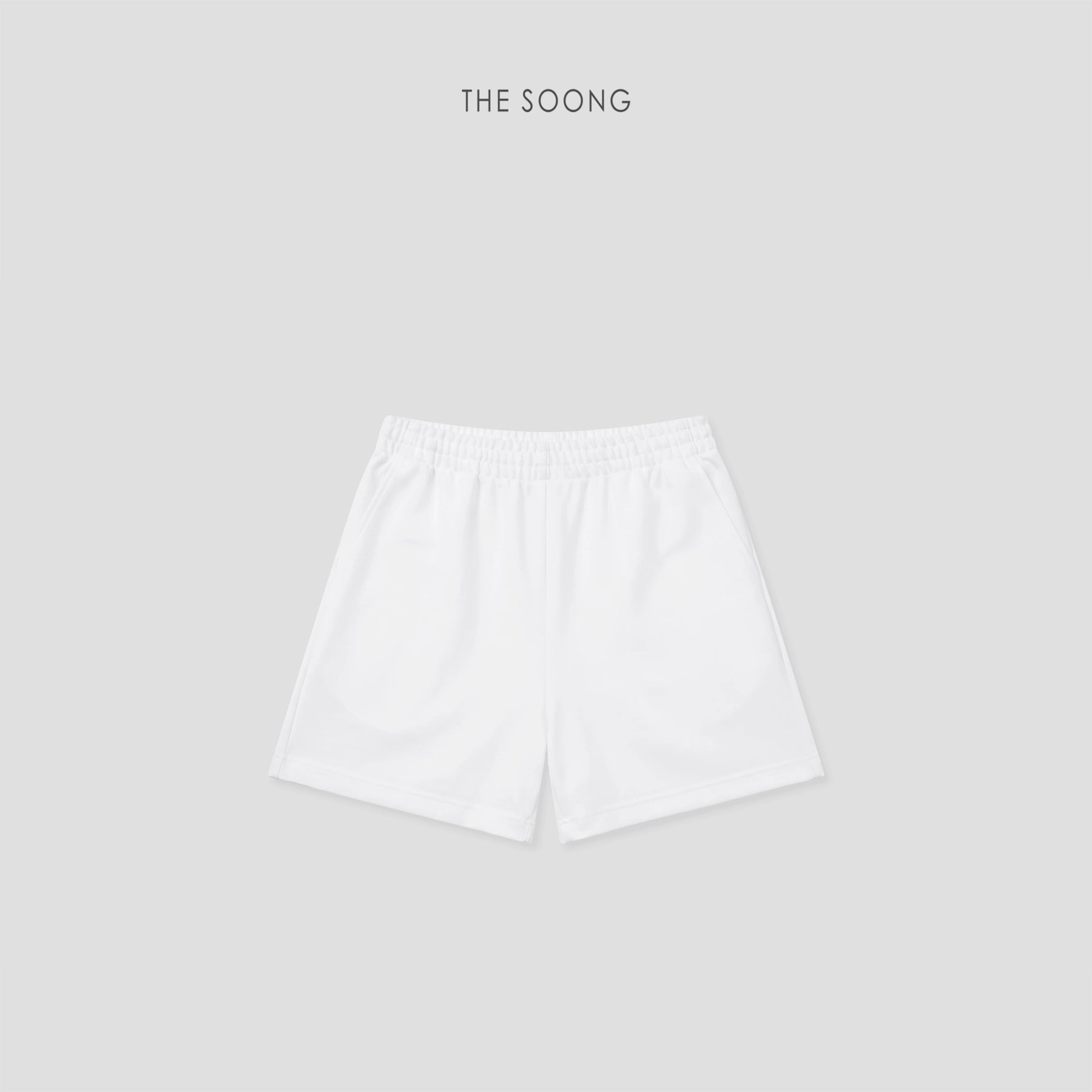 THESOONG/Relaxed Daily, Textured Round-Neck Dropped Shoulder Sweatshirt and Shorts Set for Women 8864