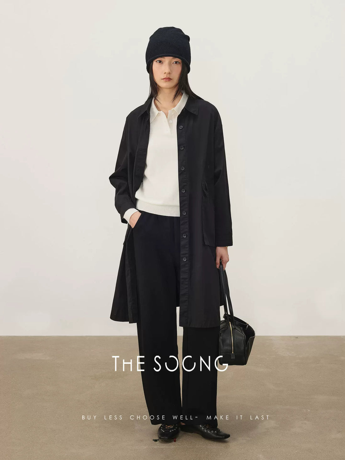 THESOONG/Delicate Lightness 100% Selected High-Count Cotton Structured Fashion Women's Lightweight Trench Coat 4021