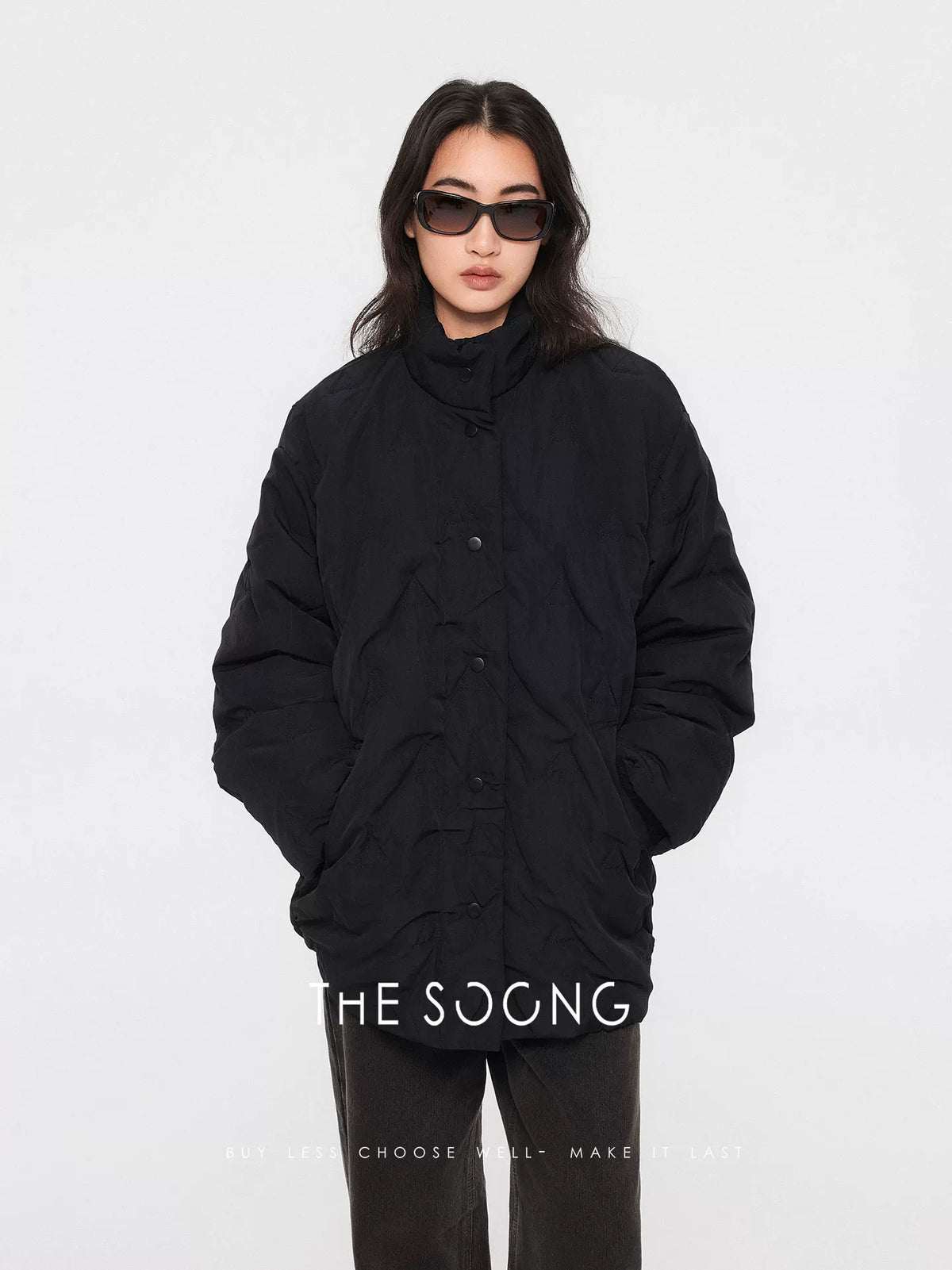 [Clearance 3] Three-in-One Sculpted Light Warm Embroidered Water-Repellent Stand- Collar Cotton Jacket for Women 7550