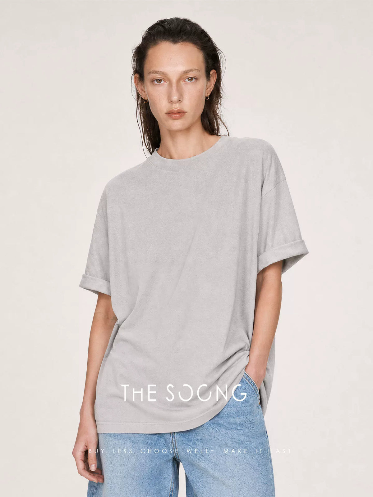 THESOONG/Air-Conditioning T Summer New Sun-Resistant Spandex Cooling Fiber Skin-Friendly Breathable Short Sleeve T-Shirt for Women 9130