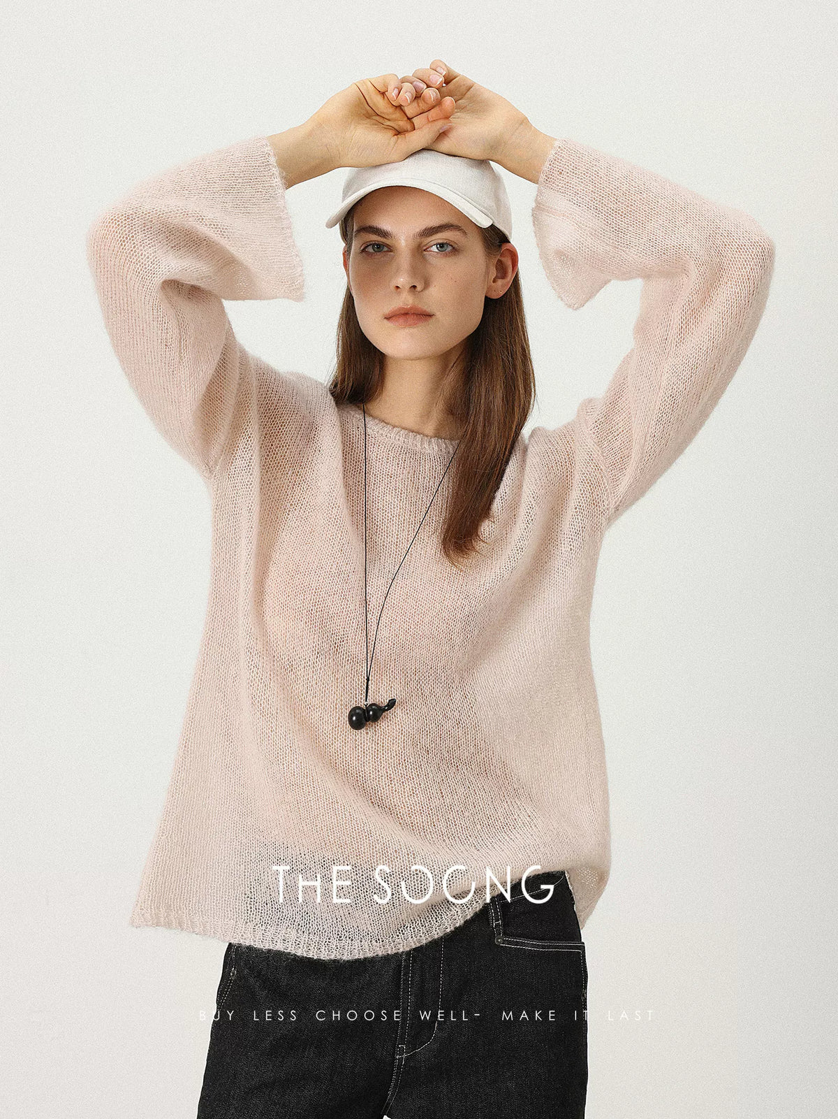 【Clearance 3】Lazy Daily Mohair wool soft and comfortable loose-fit women's crew-neck sweater 7311