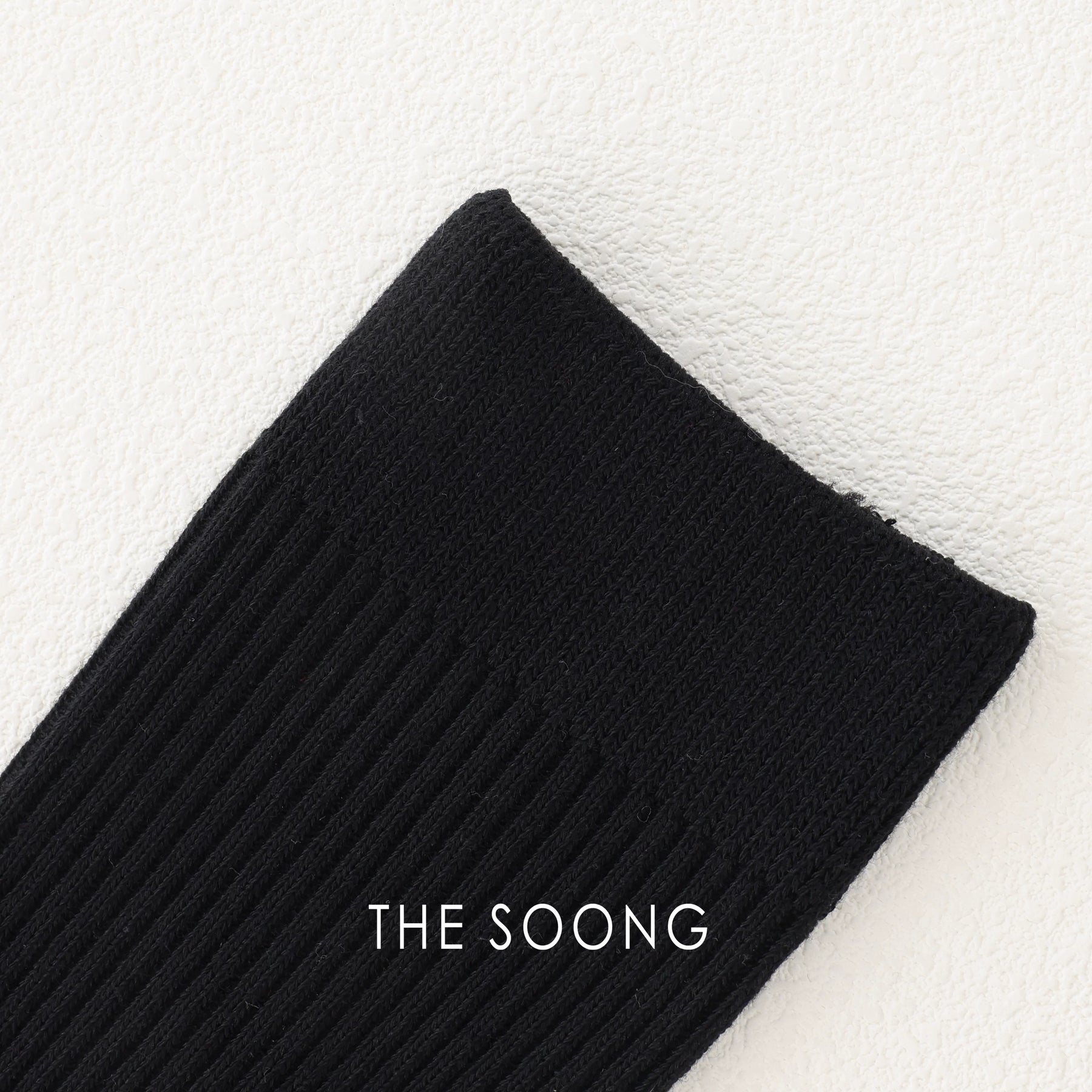 THESOONG Cloud-Sense Skin-Friendly High-Count Cotton Blend Seamless Ribbed Heel Socks 9555