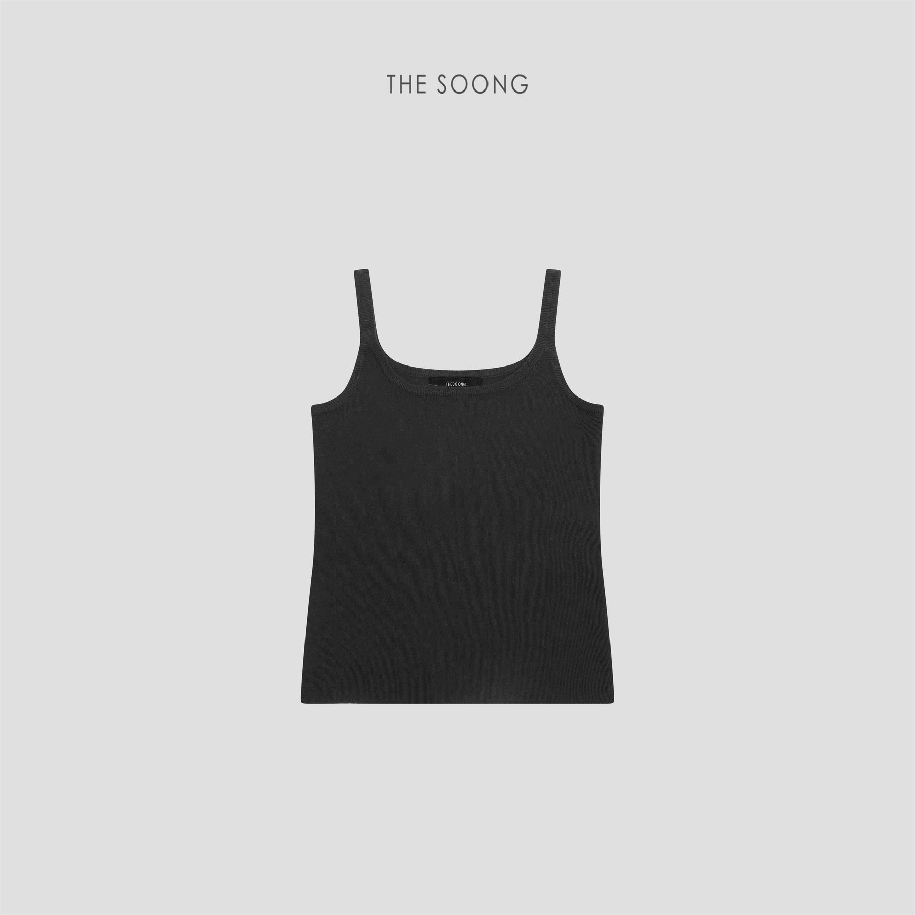 THESOONG / Nude-feel vest, 100% triacetate fine smooth basic vest top HWBX8488
