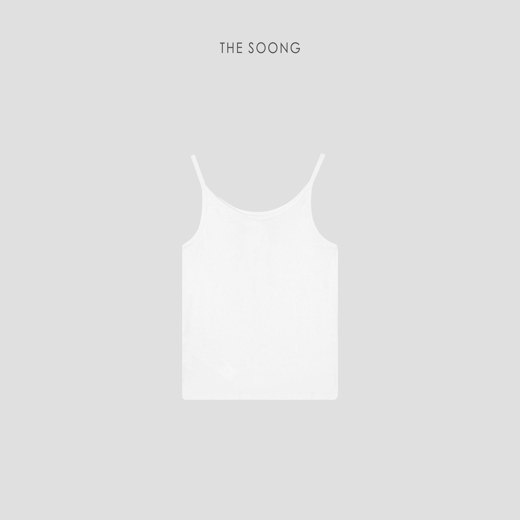 THESOONG/ Small vest cotton-feel knitted white U-neck camisole tank top for women soft wrinkle-resistant versatile top