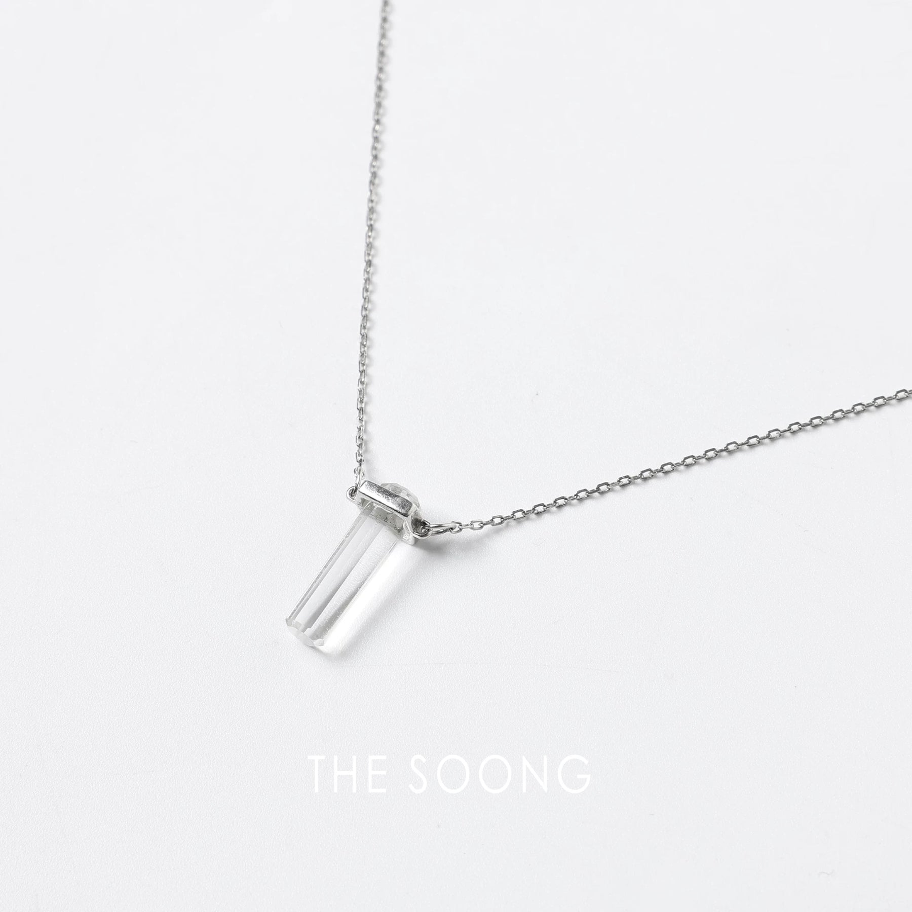 THESOONG/Crystal necklace handmade polished anti-oxidation crystal pendant necklace 6983