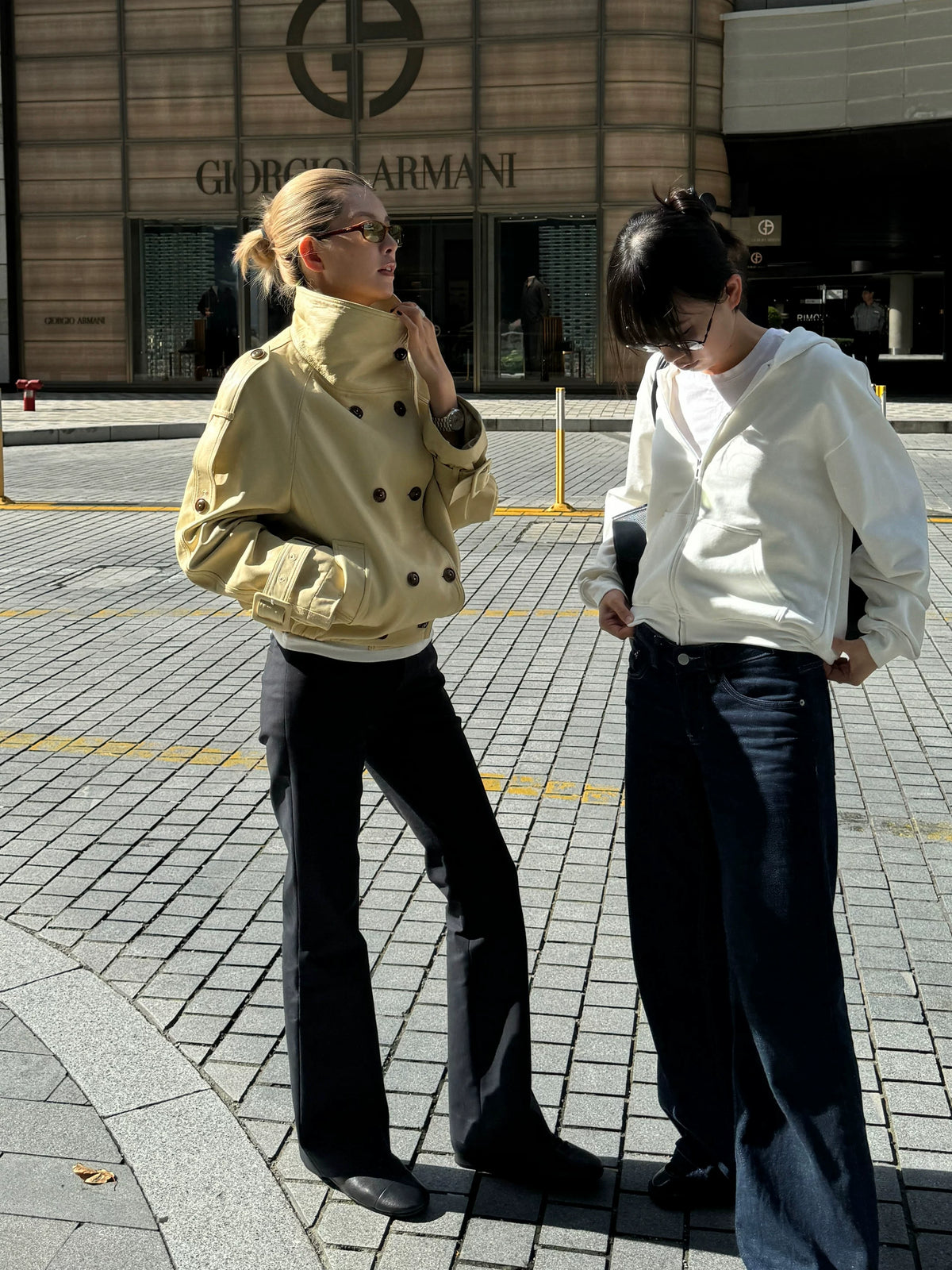 THESOONG/Leather Trench Coat Spanish Imported First Layer Vegetable-Tanned Lambskin Short Double-Breasted Leather Jacket, Women 9005