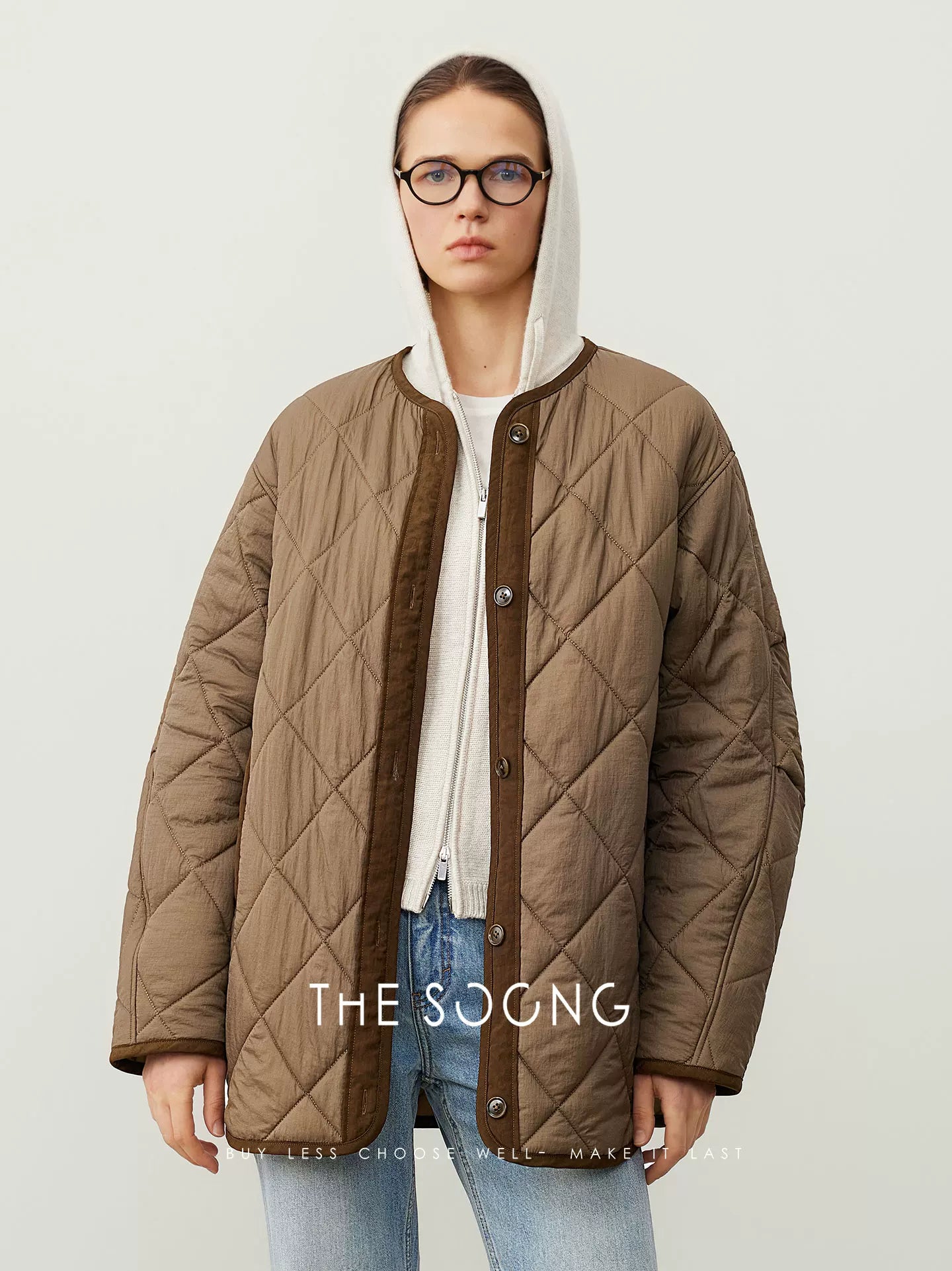 [Clearance] Autumn/Winter Cotton Jacket for Women, Casual Vintage Classic Collarless Coat 2025 New 7538