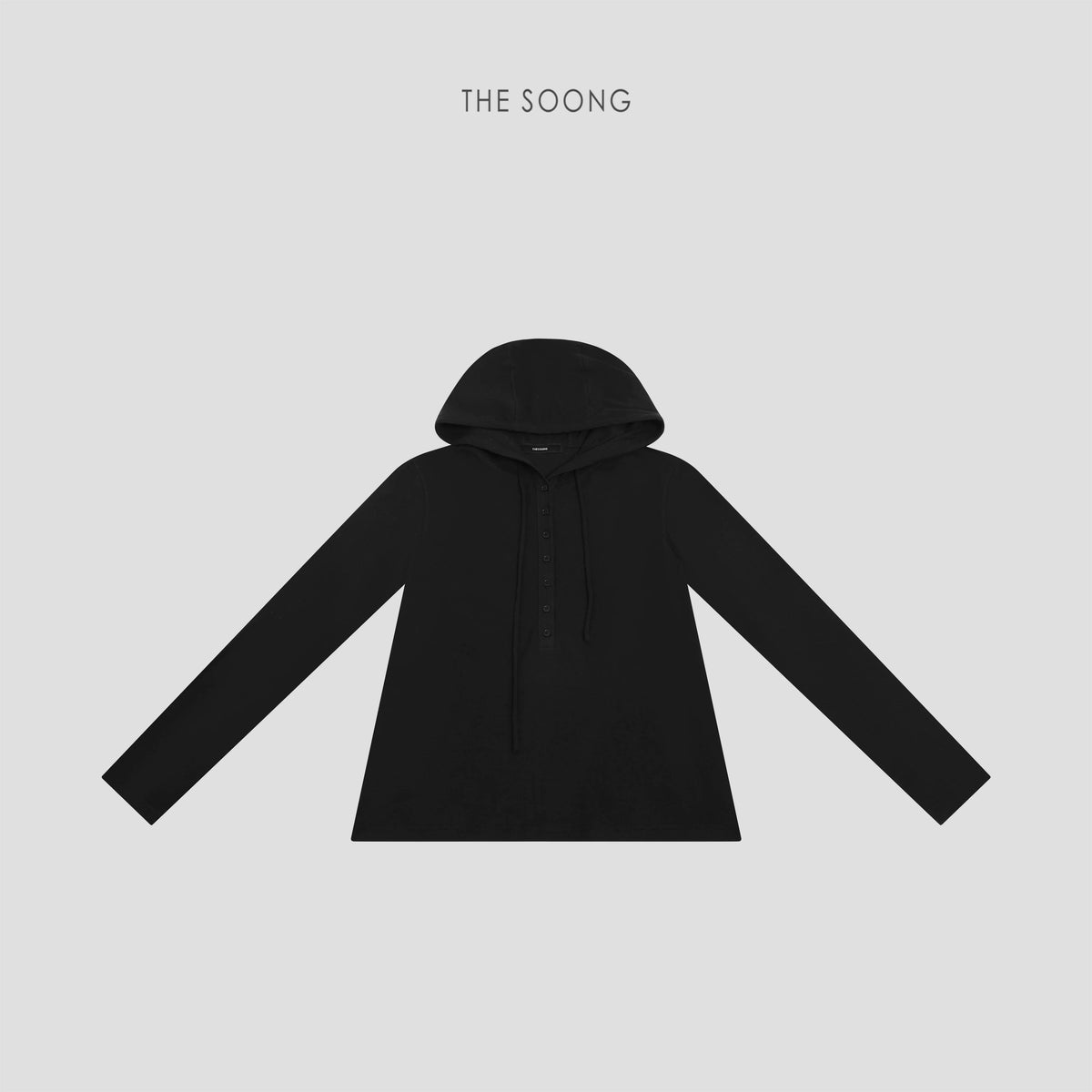 THESOONG / Henry shirt, further upgraded hemp blend white Henry shirt, casual top for women
