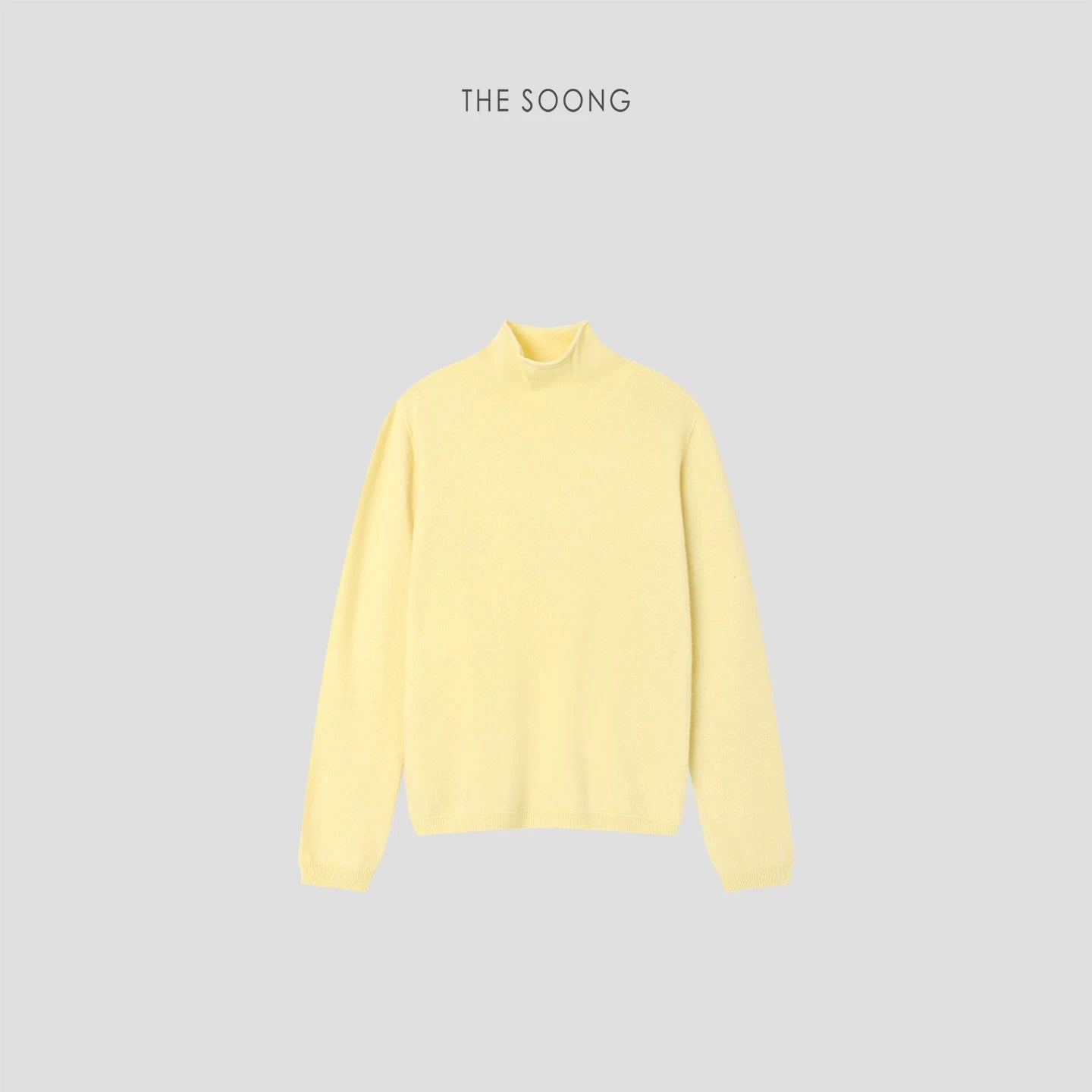 THESOONG/Skin-Like Softness High-Density Cashmere Wool Skin-Friendly Nude Feeling Half Turtleneck Sweater 8079
