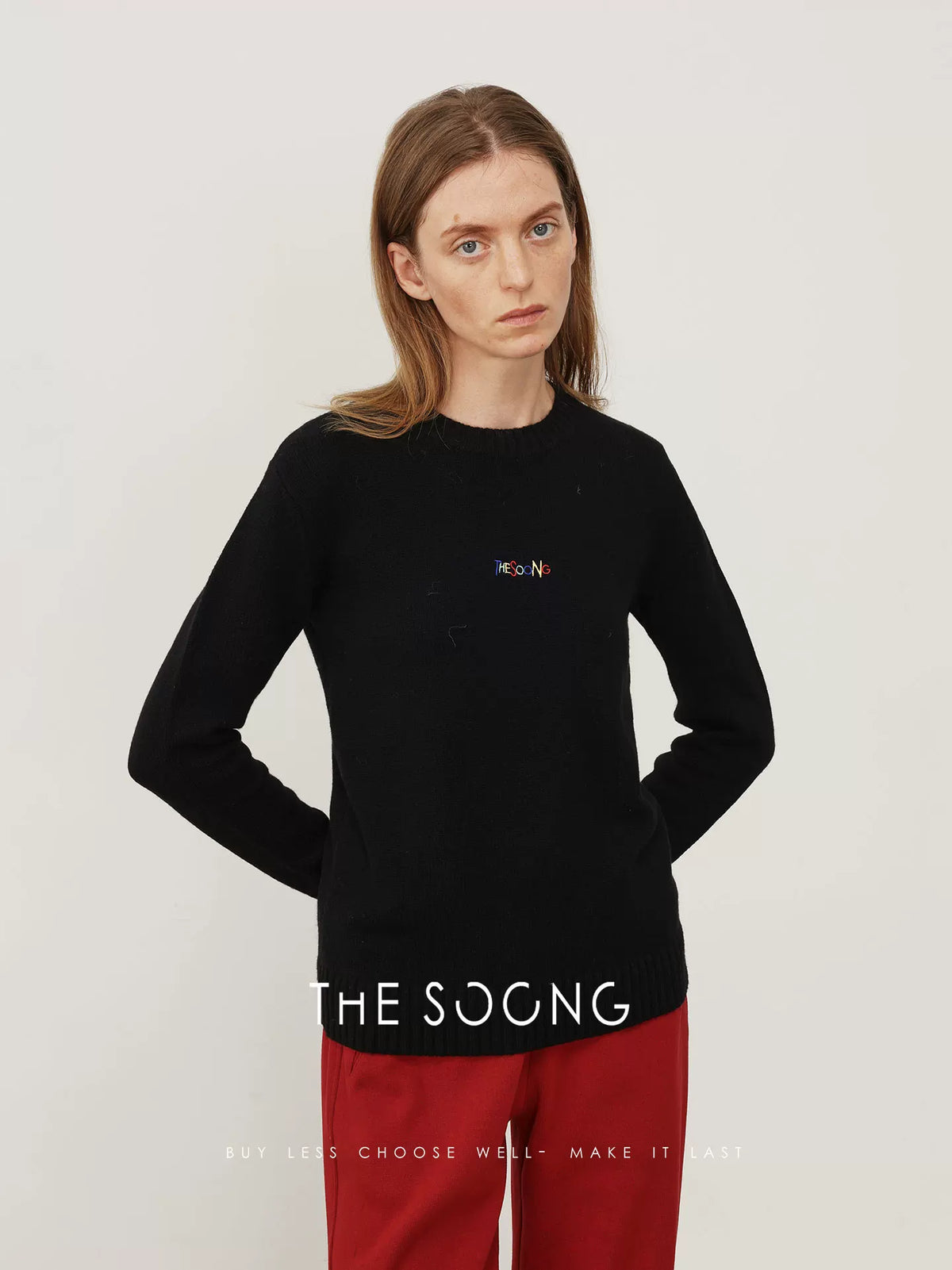 THESOONG/S brand sweater autumn and winter cashmere wool skin-friendly warm loose round neck sweater for women 7722