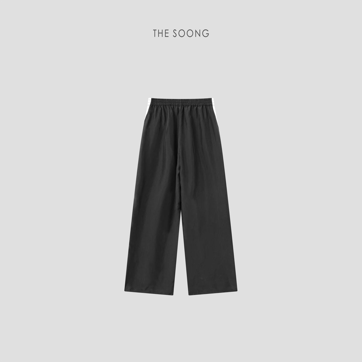 THESOONG/100% mulberry silk summer thin elastic waist women's casual pants 8634