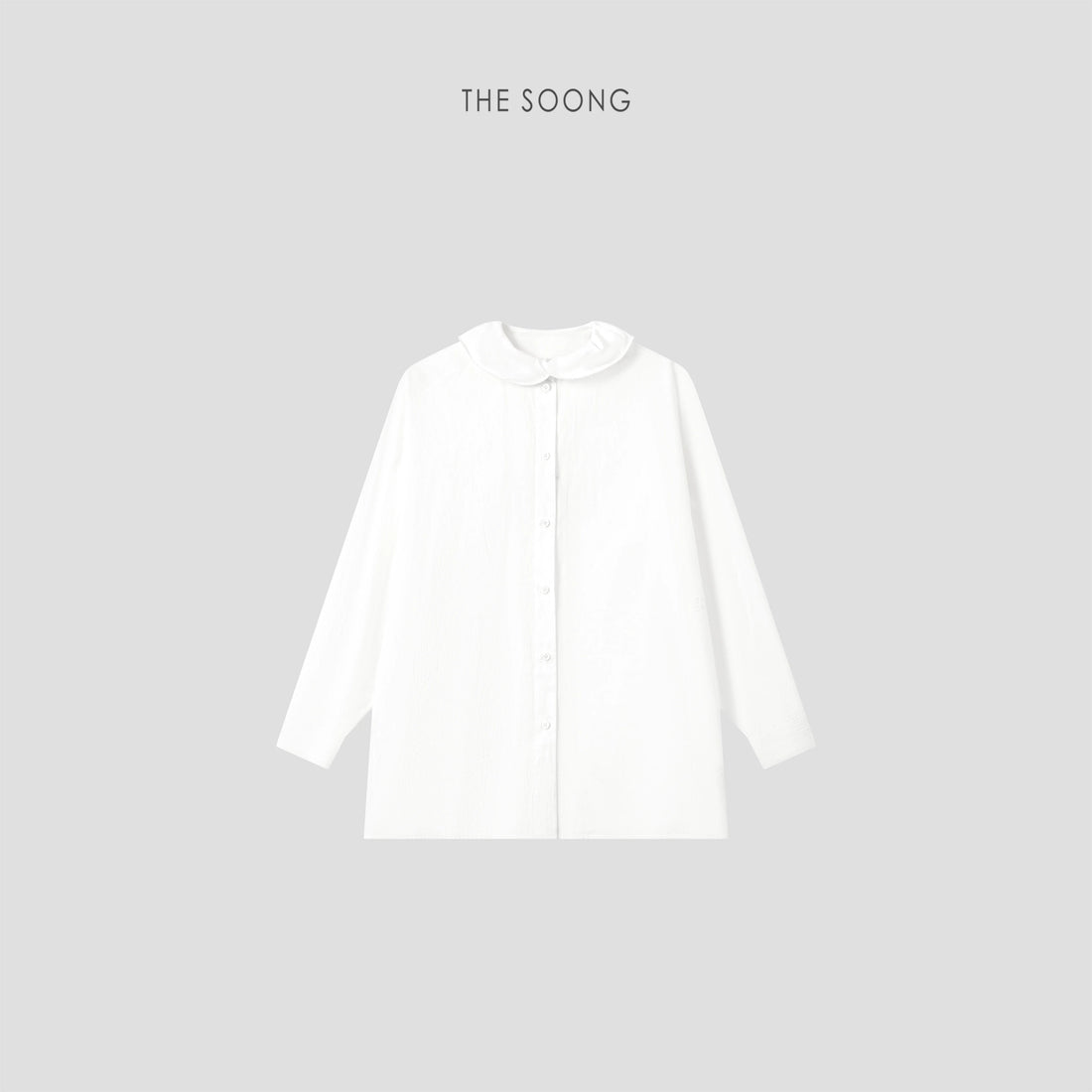 THESOONG/Herringbone Shirt Linen-Cotton Comfortable Herringbone Double-Layer Collar Shirt Jacket for Spring and Summer 8660
