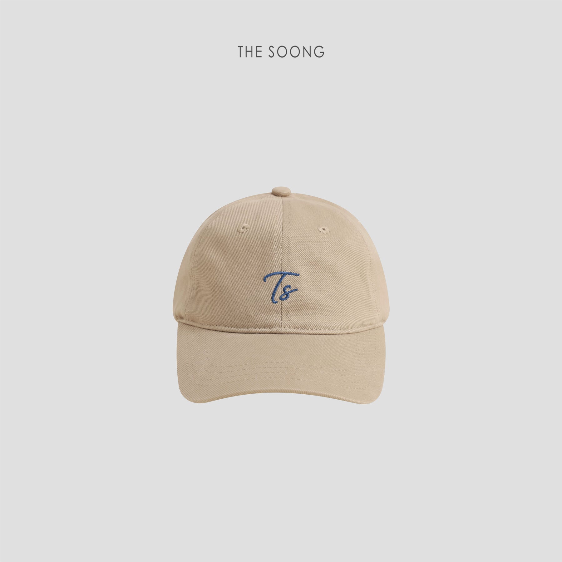 THESOONG/ 'Relaxed Daily' Cotton Comfortable TS Color-contrast Embroidered Casual Baseball Cap 9356