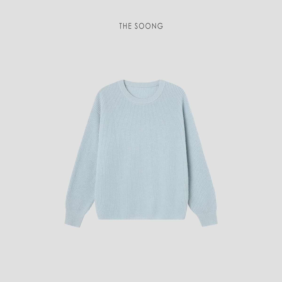 THESOONG/Autumn and Winter Sheep Wool Cashmere Sweater Women Crew Neck Knit Base Shirt HLMY6902