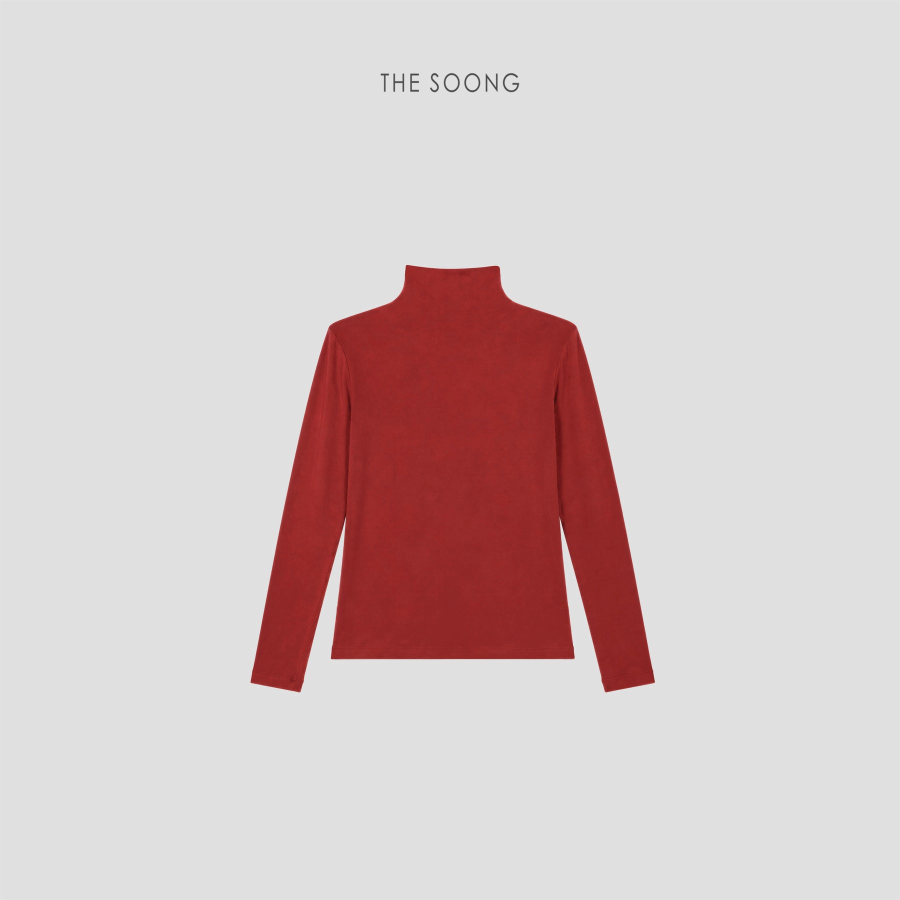 THESOONG/Heating 50S high-twist cashmere-feel semi-high-neck base sweater for women 9553