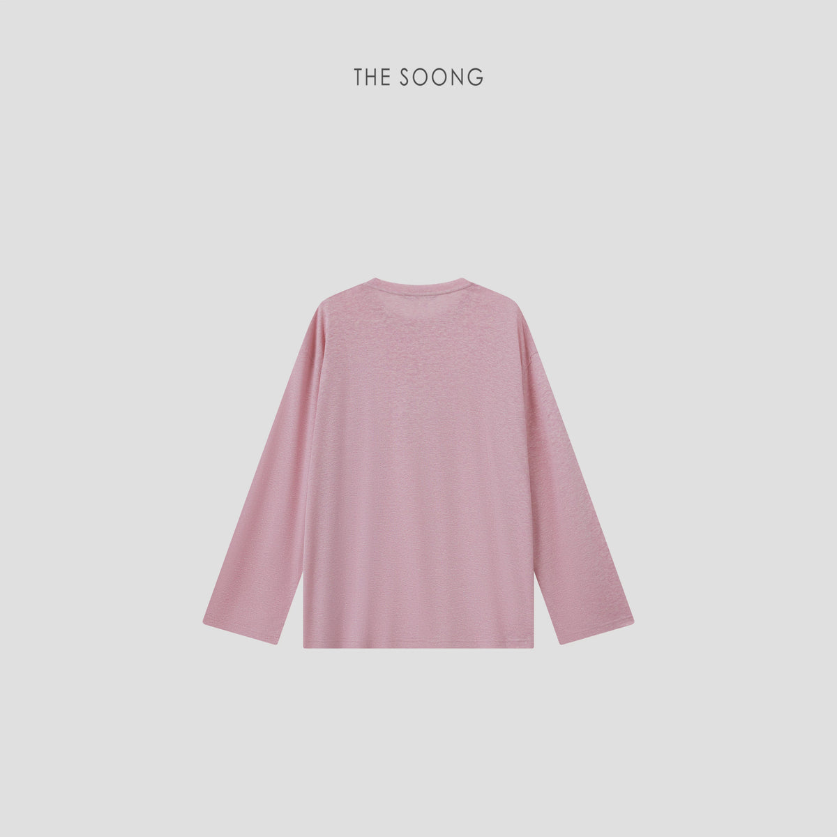 THESOONG/'Lazy Summer' Linen Blend Crewneck Letter Long Sleeve Loose T-Shirt 9102