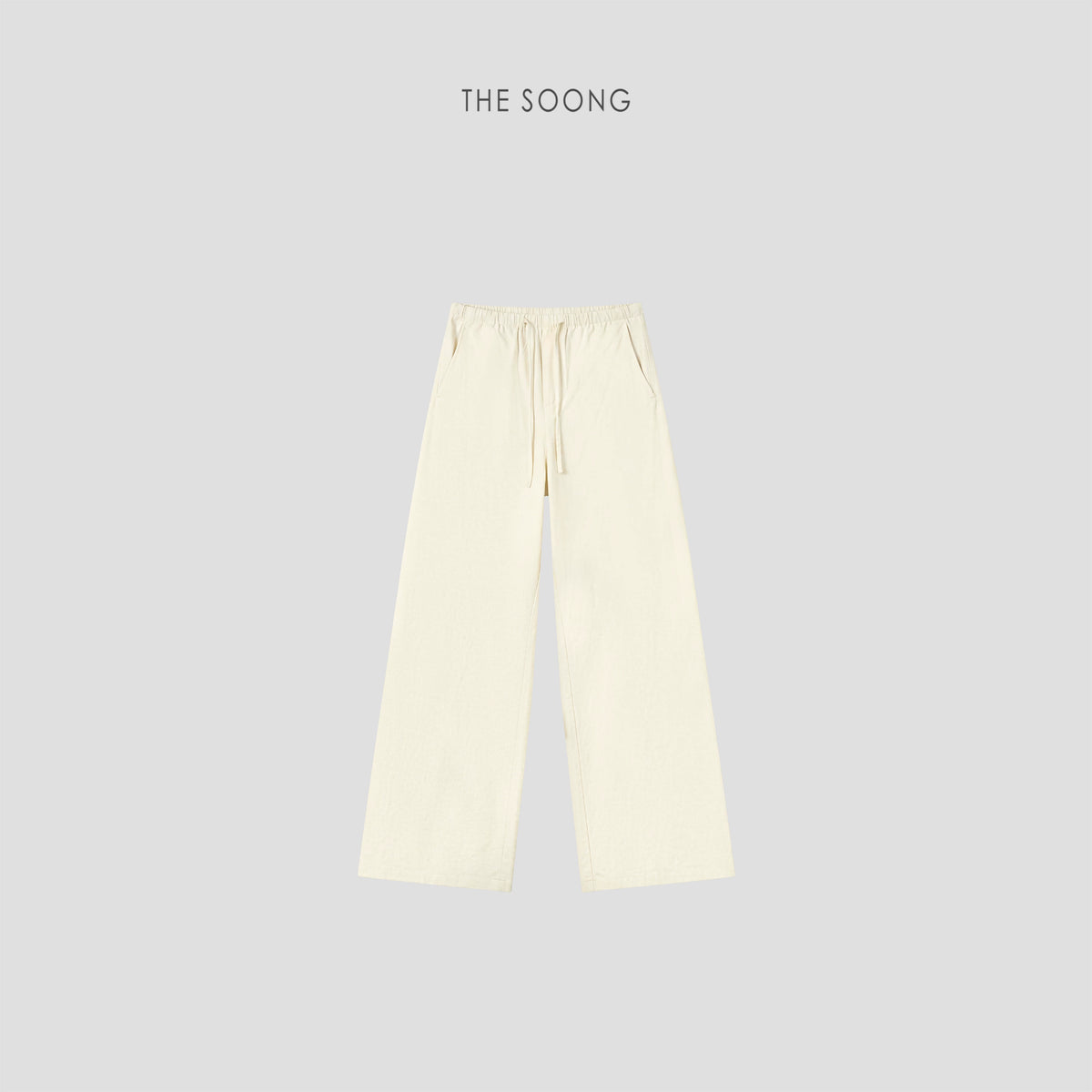 THESOONG/Quick-Dry Anti-Mosquito Pants Silk Modal One-Piece Cut Sun-Protective Wide-Leg Pants for Women Summer 8885
