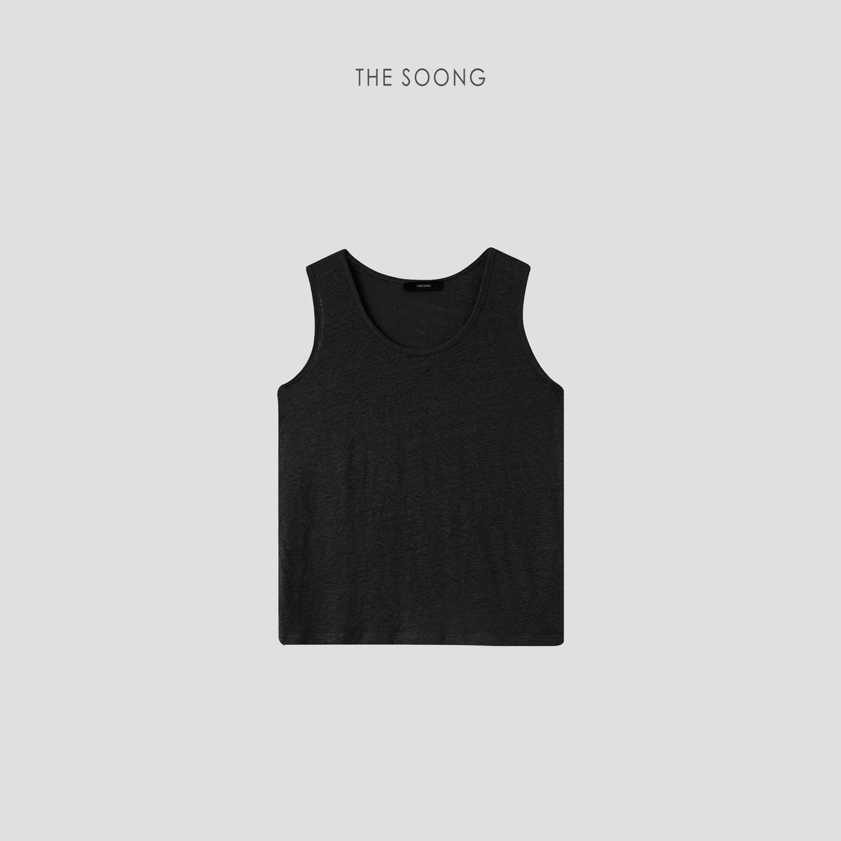 THESOONG/Foggy Light Gauze Summer Pure Linen Lightweight Breathable Texture U-Neck Thin Women's Vest 6826