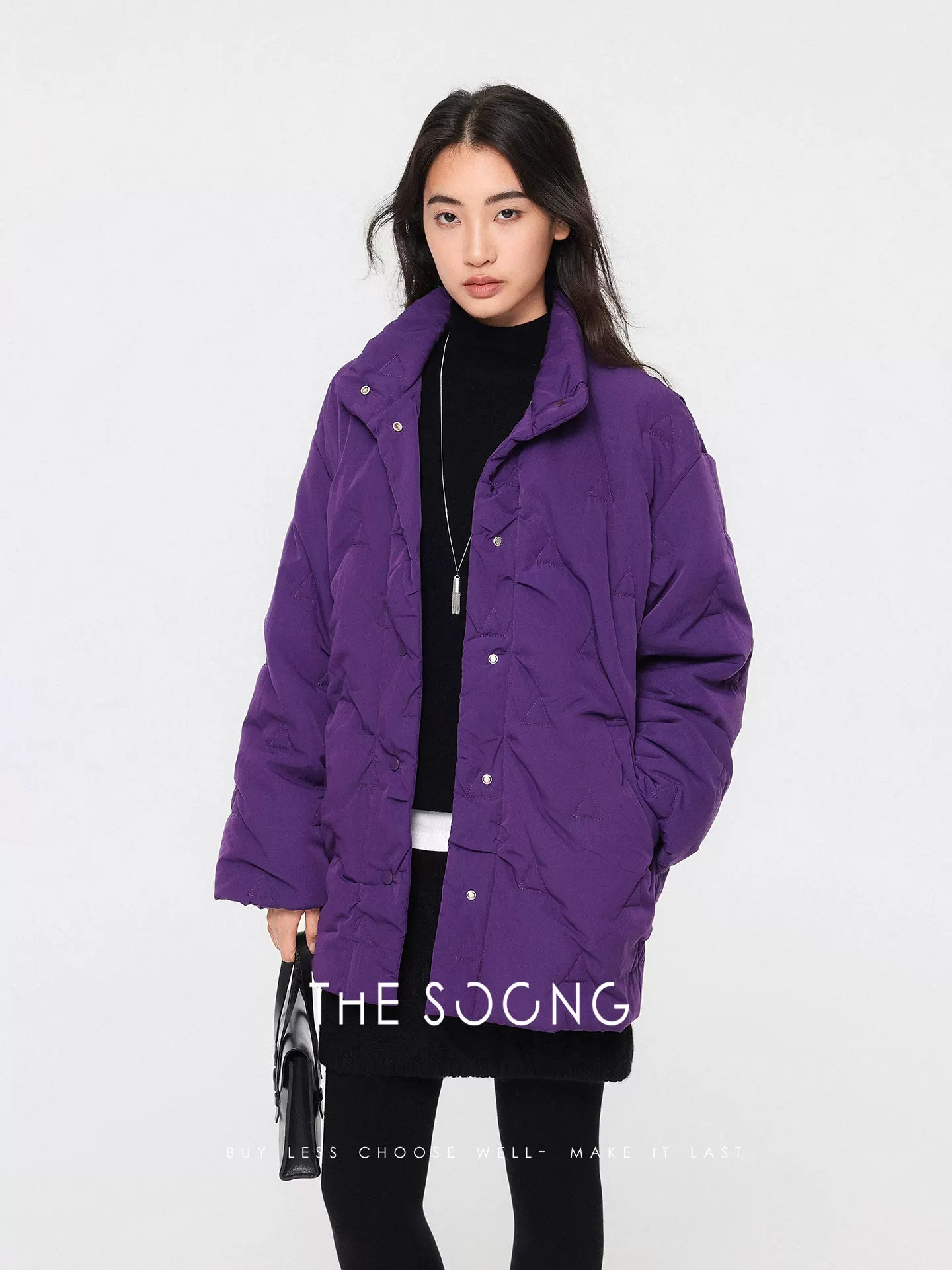 [Clearance 3] Three-in-One Sculpted Light Warm Embroidered Water-Repellent Stand- Collar Cotton Jacket for Women 7550
