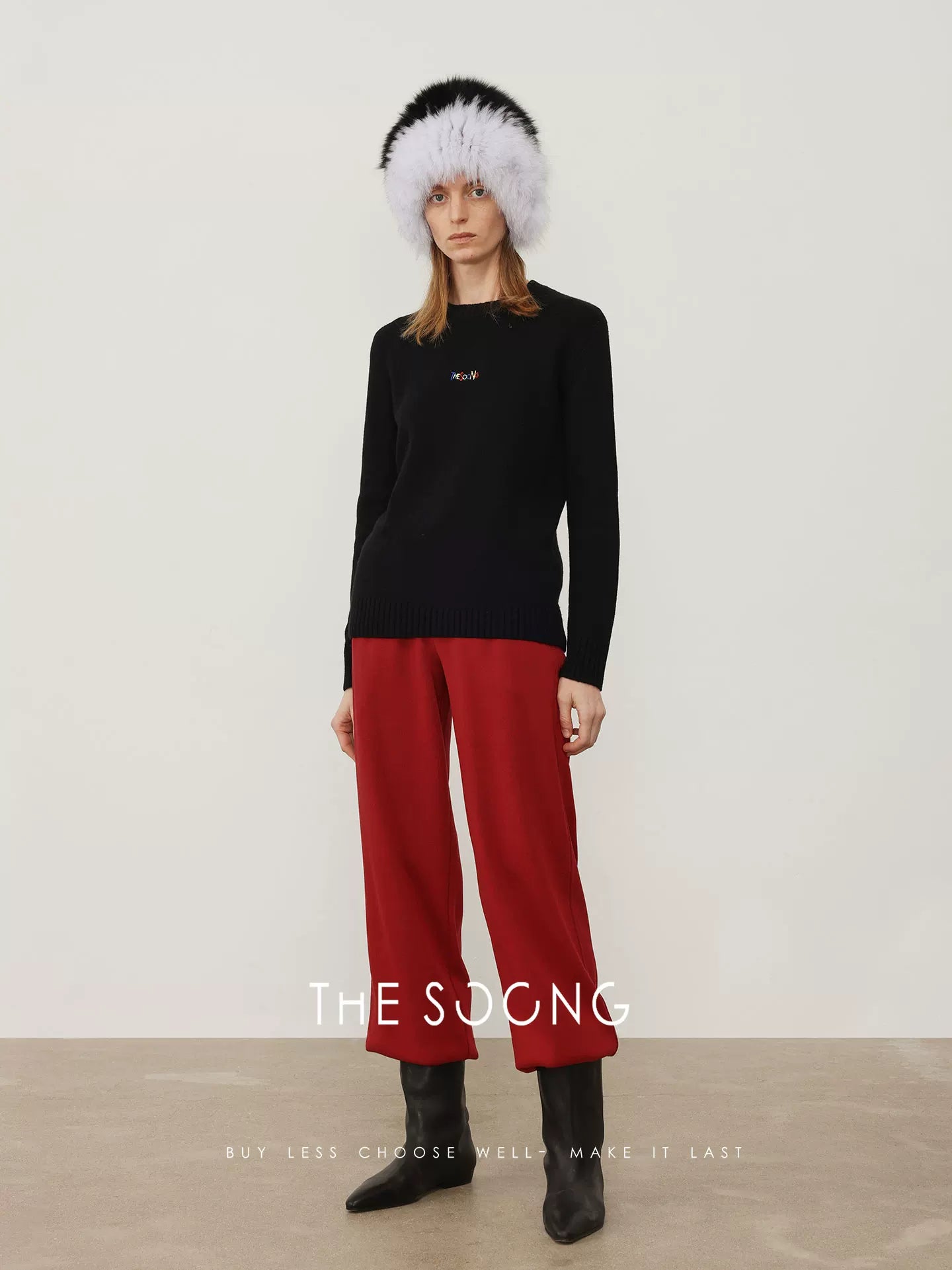 THESOONG/S brand sweater autumn and winter cashmere wool skin-friendly warm loose round neck sweater for women 7722