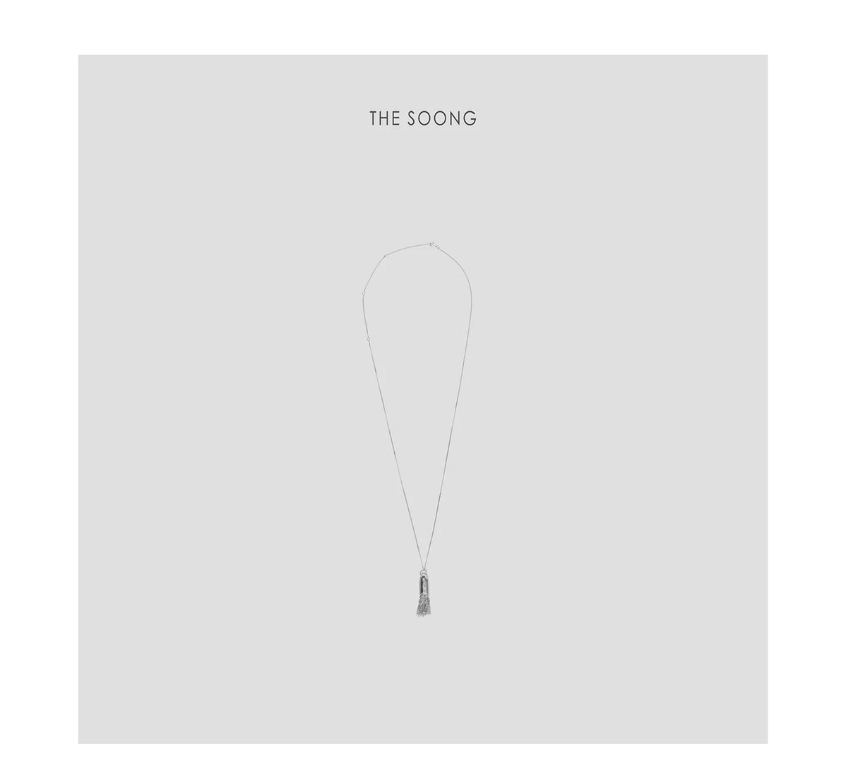 THESOONG/Tassel Small Brush 925 Silver Handmade Matte Skin-Friendly Antioxidant Versatile Layered Necklace 7516