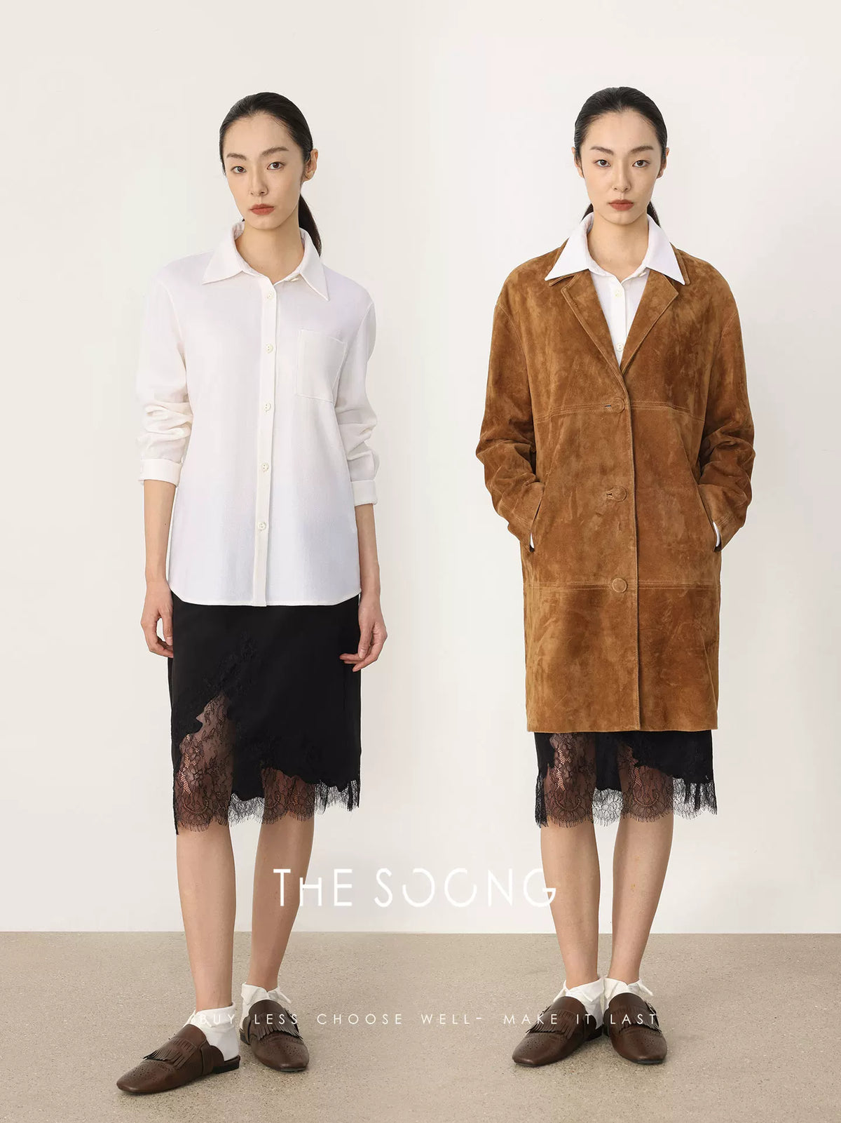 THESOONG/Spring New Arrival Mulberry Silk 100% Skirt Women's Hollow Sexy A-Line Skirt HWBX8638