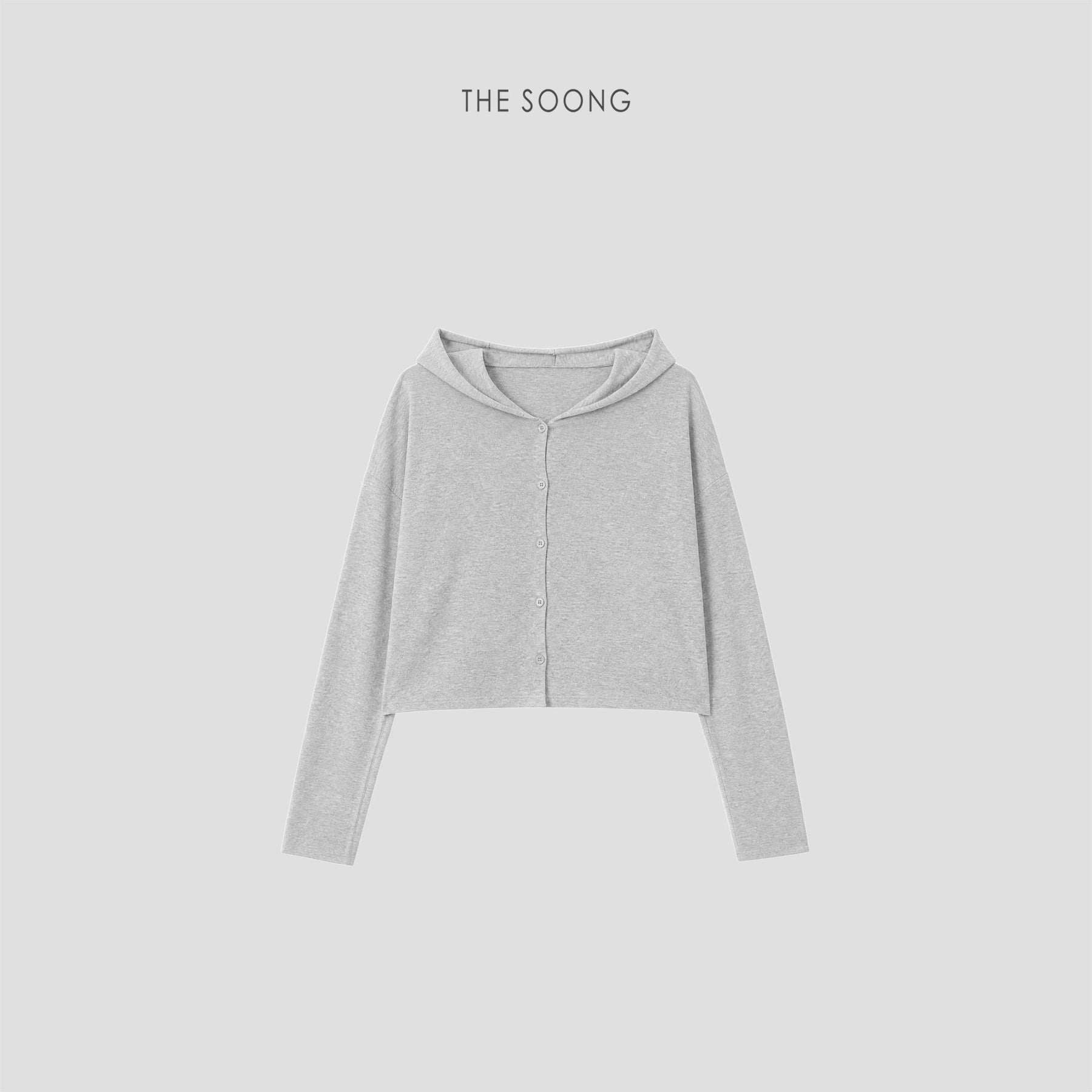THESOONG/acetic acid knitted cardigan for women, summer cool thin breathable hooded air-conditioned sun-protective short jacket