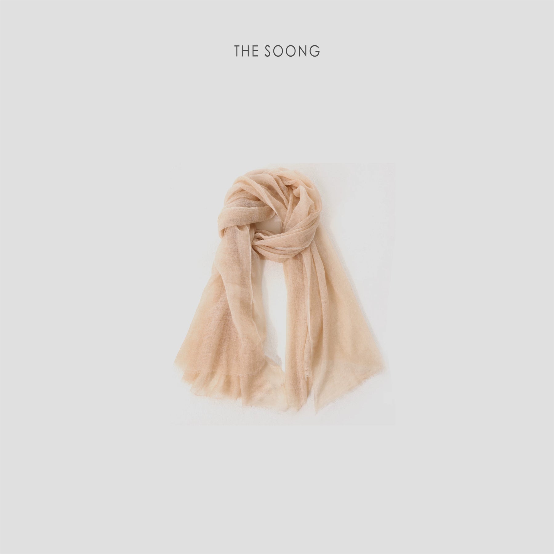 THESOONG/Fingertip Soft Light 200-Count Extra Fine Cashmere Hand-Painted Lightweight Scarf Shawl Dual-Purpose 9531