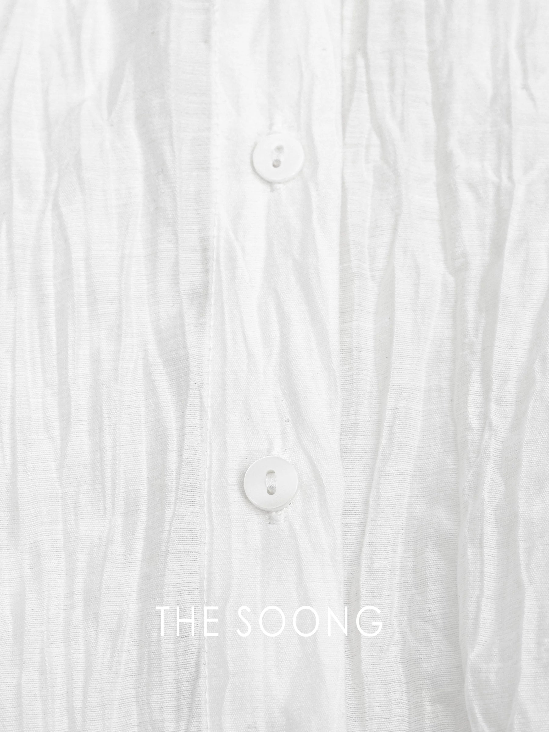 THESOONG/ Tencel Linen Summer Thin Design Wrinkle Texture Loose Cool-fit Women's Shirt 8728
