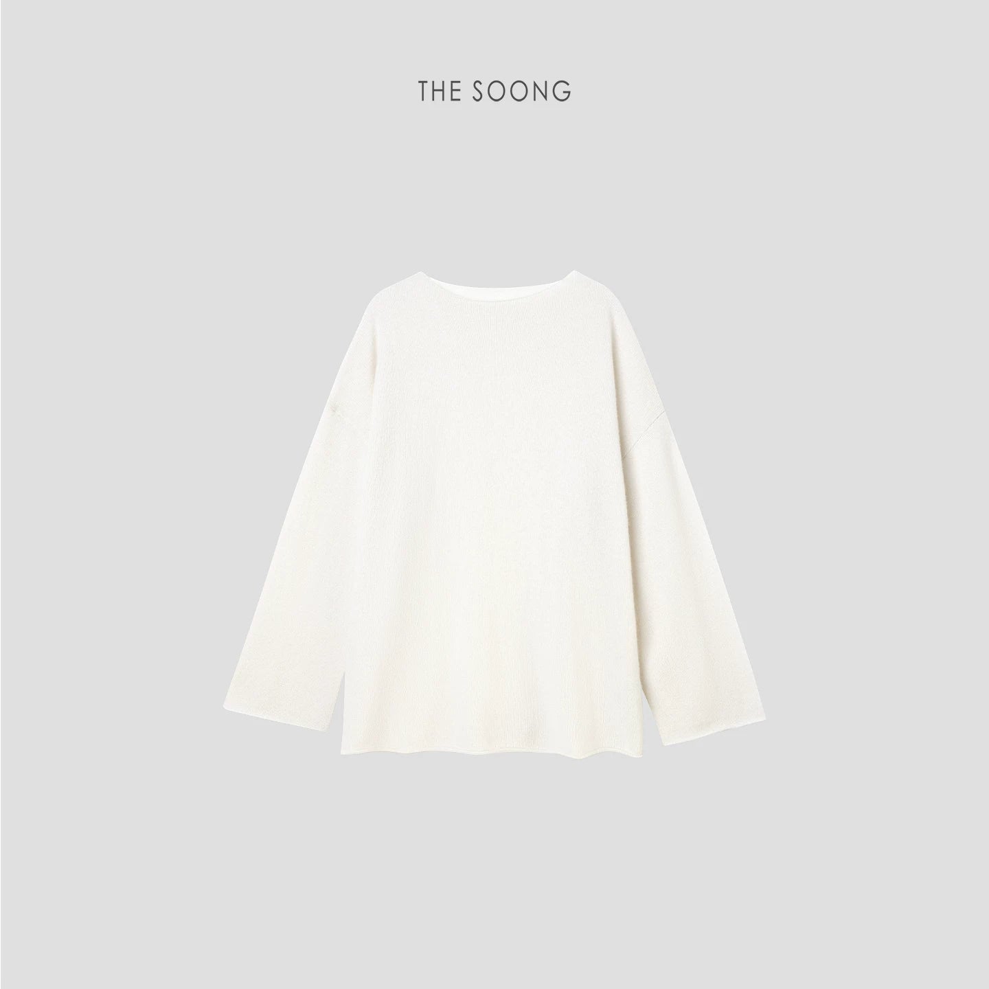 【Clearance 3】100% Pure Cashmere Kangsaini Base Shirt for Women, 226g Ultra-fine Thin Loose Lazy-fit 7585