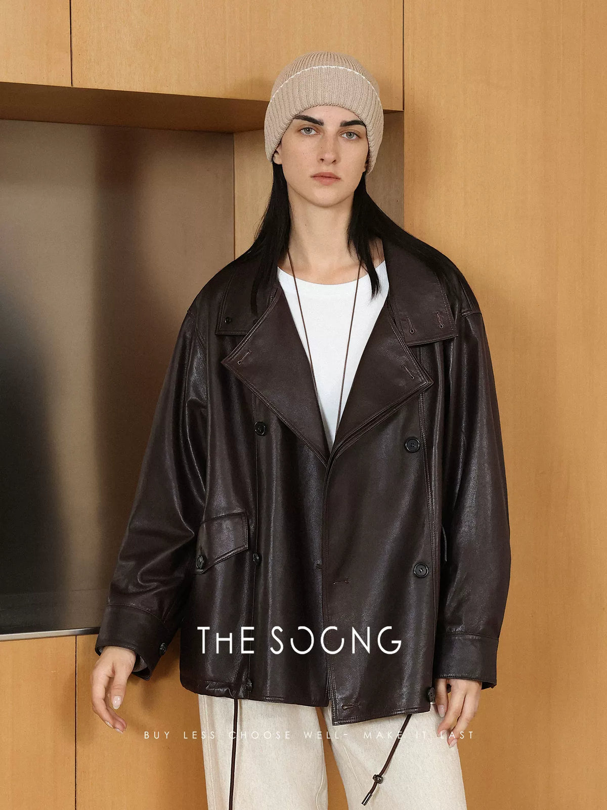 THESOONG/Autumn/Winter New Spanish Imported Sheep Leather Genuine Leather Jacket for Women 7795