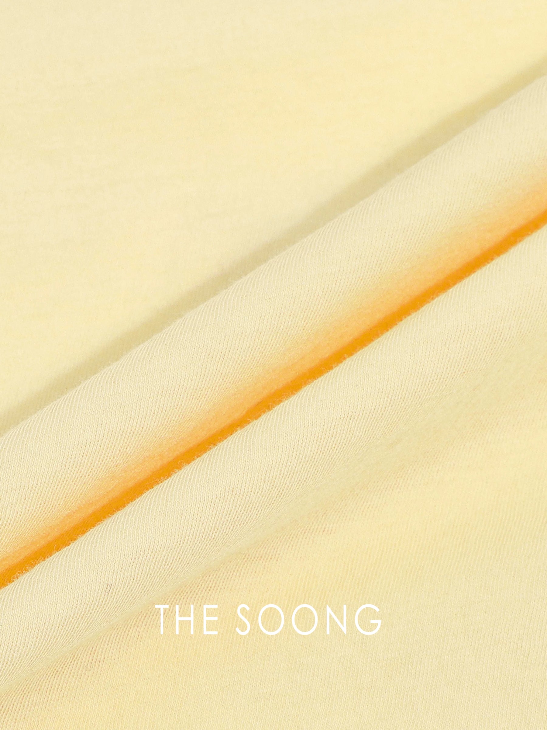 THESOONG/Cocoon T Simple Basic 100% Paper-Feel Cotton Round Neck Loose Solid Long Sleeve T-Shirt for Women 8819