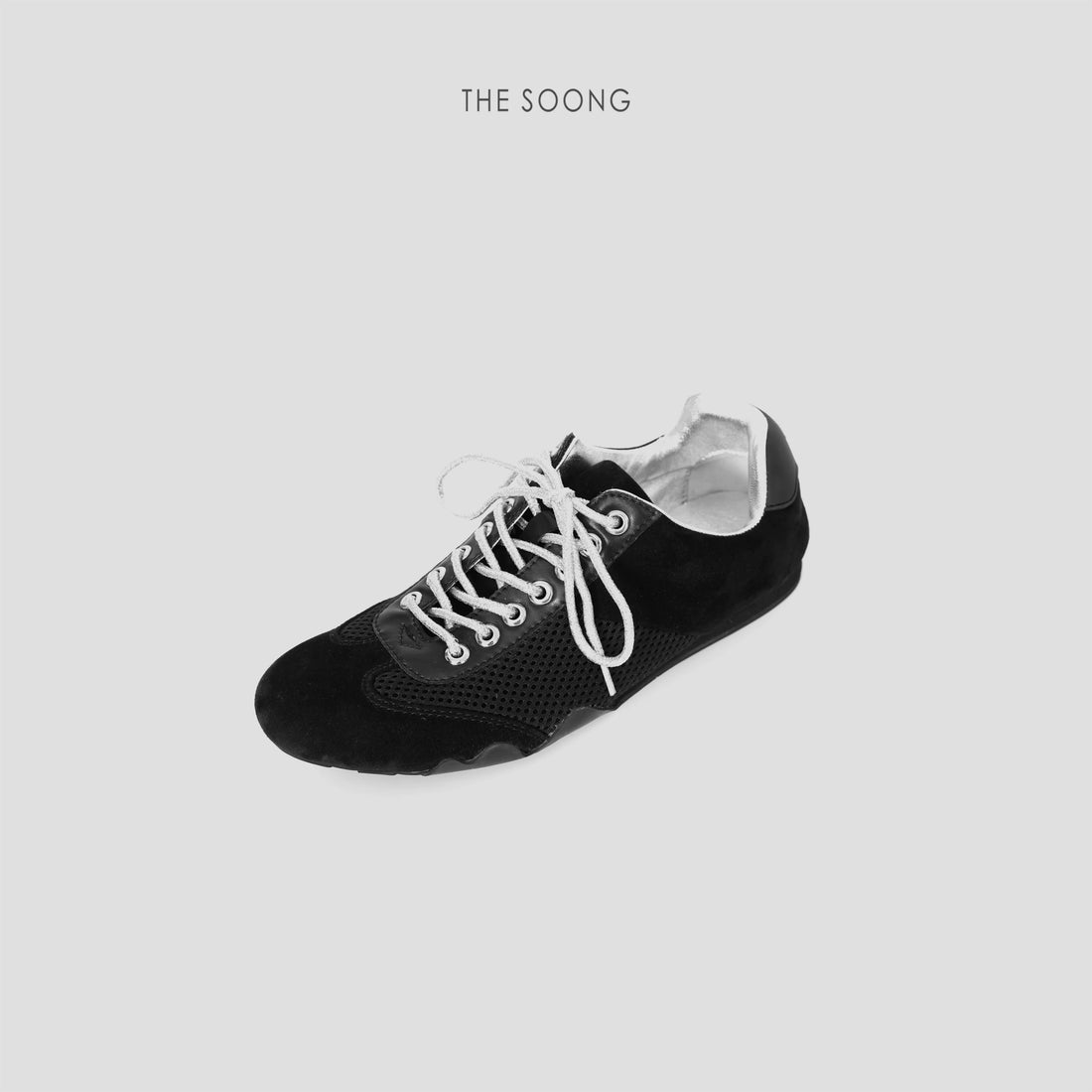 THESOONG/Hiking Shoes Classic Leather Quick-Dry Mesh Breathable Sports Soft Sole Lace-Up Military Training Shoes, Women 7777
