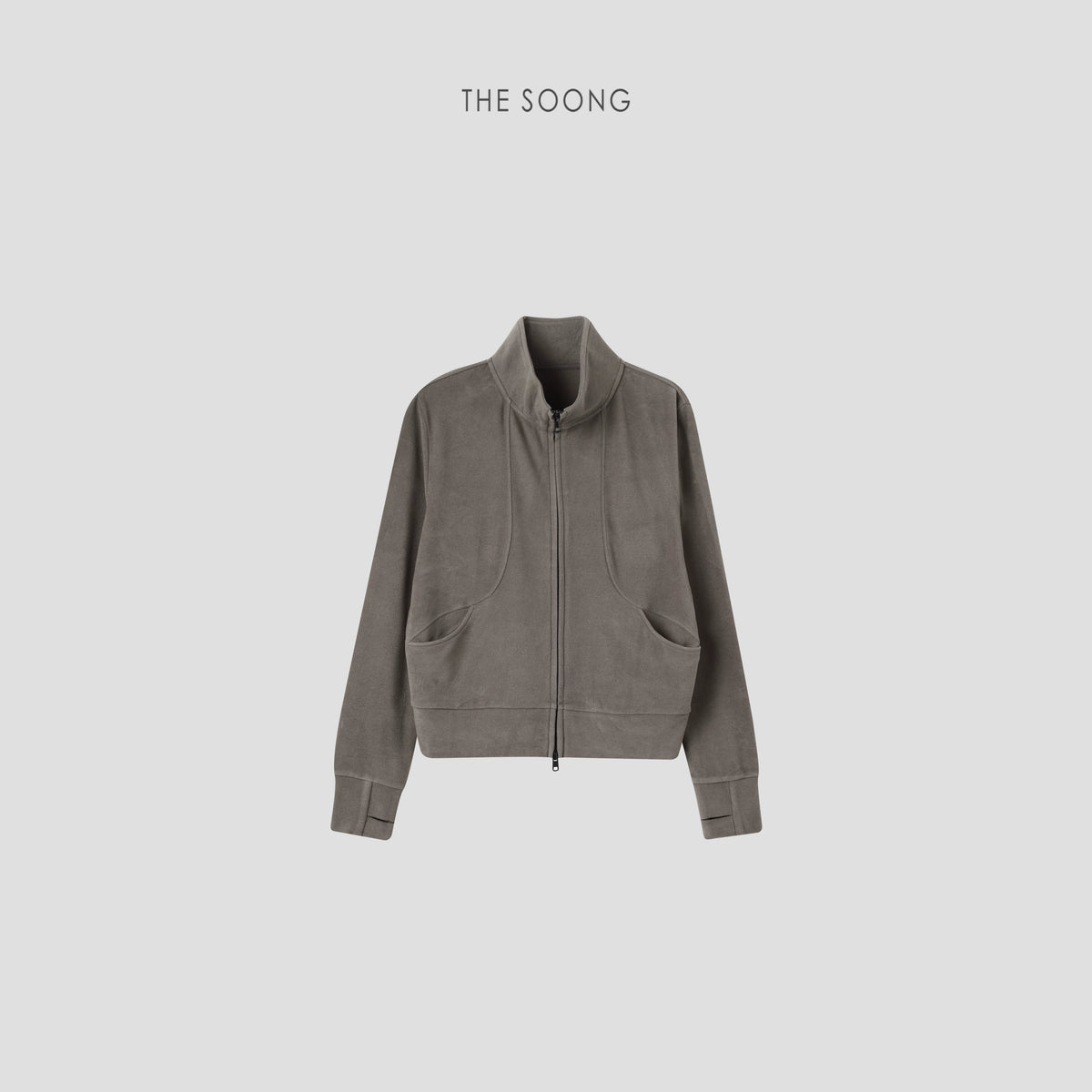 THESOONG / German Velvet Cardigan Sweatshirt Merino Wool Blend Thermal Fleece 2026 Autumn Small Jacket for Women