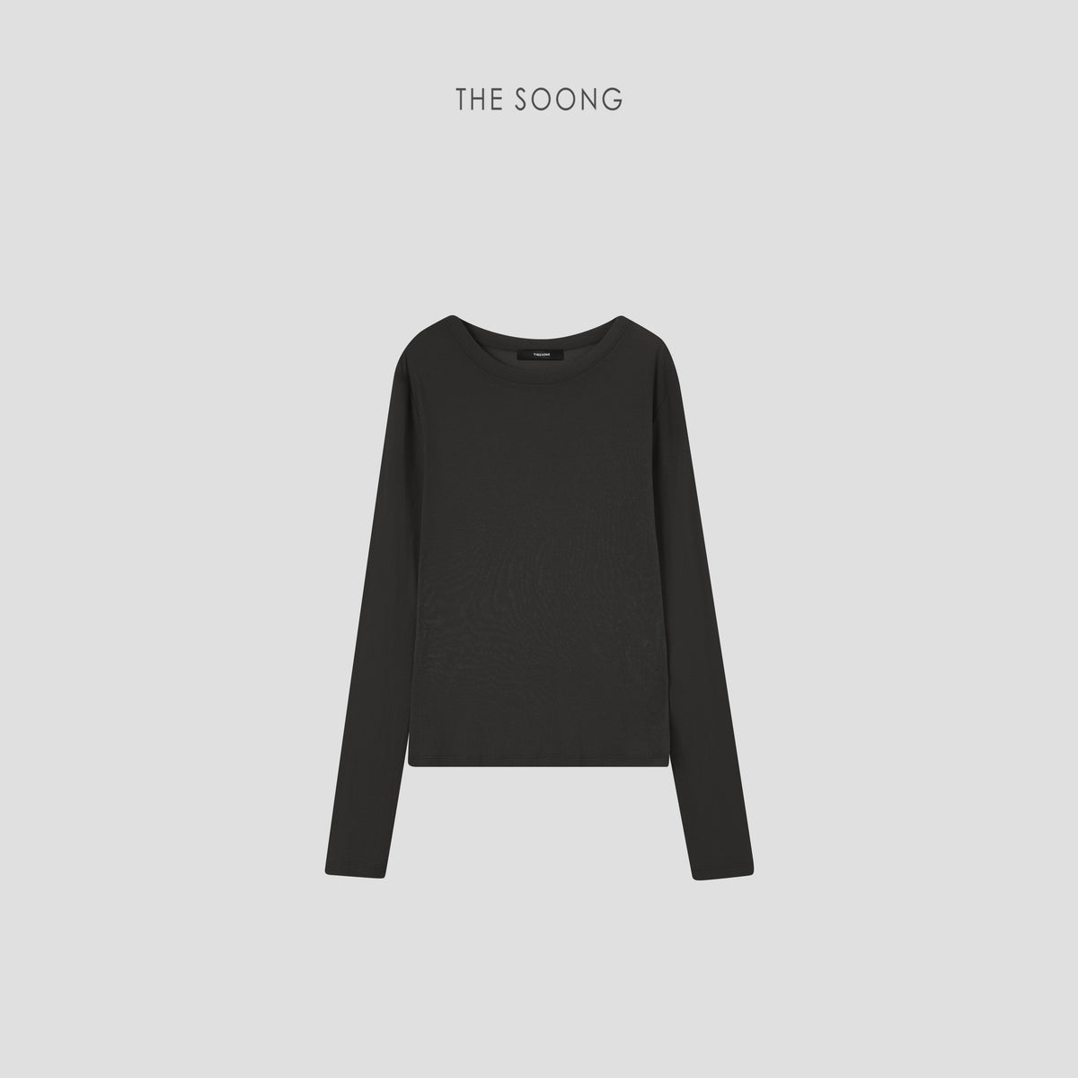 THESOONG / Lightweight Sunscreen 80s Strong Twist Cotton Misty Round Neck Stretch Sun-Protection T-Shirt for Women 7293