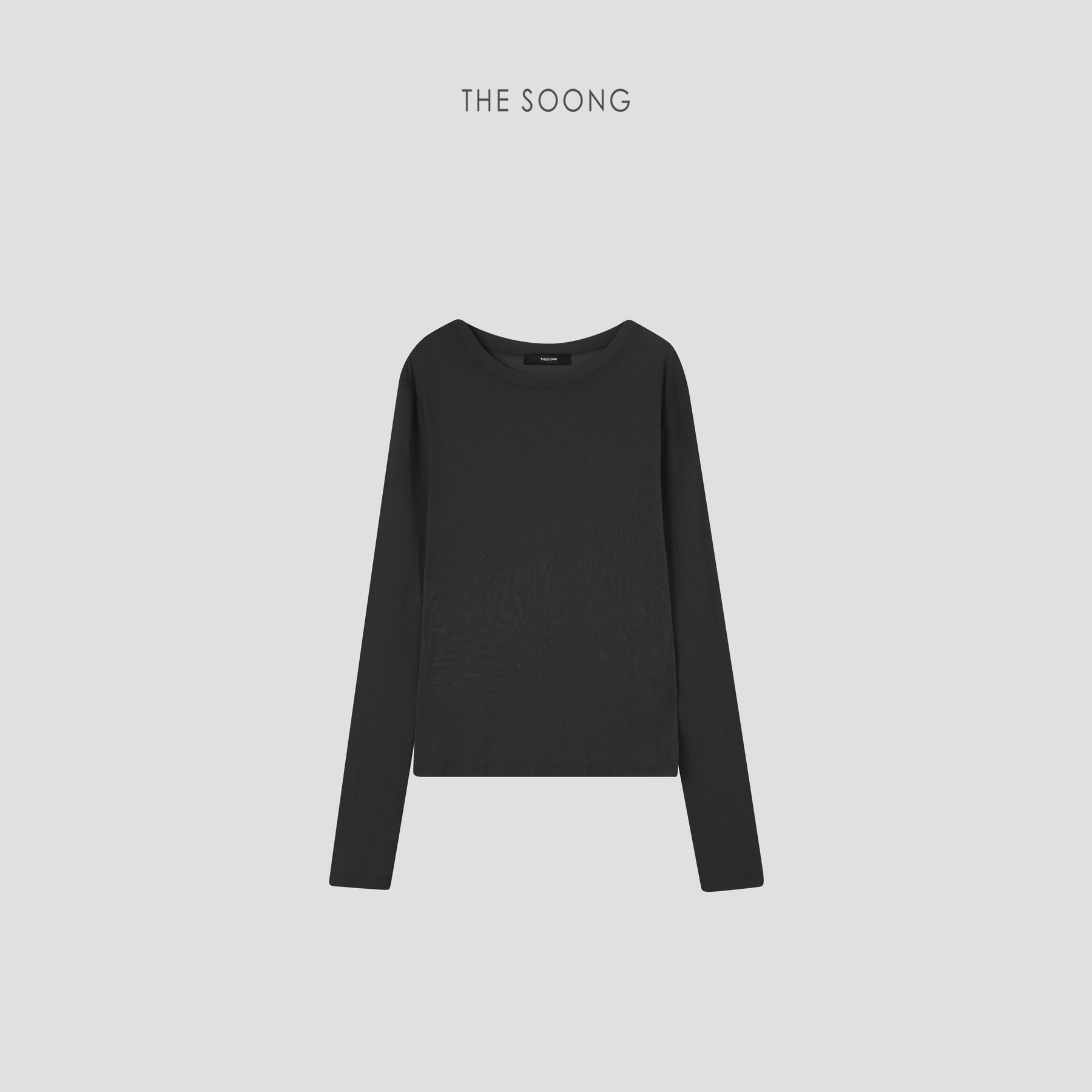 THESOONG / Lightweight Sunscreen 80s Strong Twist Cotton Misty Round Neck Stretch Sun-Protection T-Shirt for Women 7293